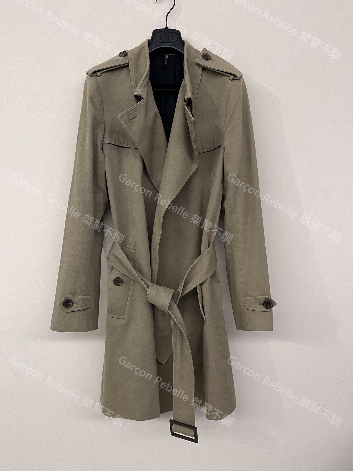 Dior Dior Homme Hedi Slimane Runway 06aw 06fw Trench Coat Cotton Size US M / EU 48-50 / 2 - 4 Thumbnail