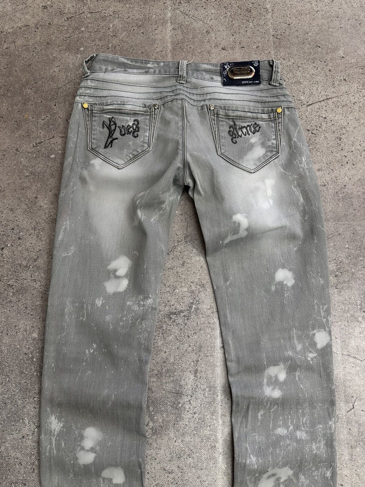 14th Addiction Vintage Denim Flared Pants Miss Sixty Denim Diesel Style Size 28" / US 6 / IT 42 - 9 Thumbnail