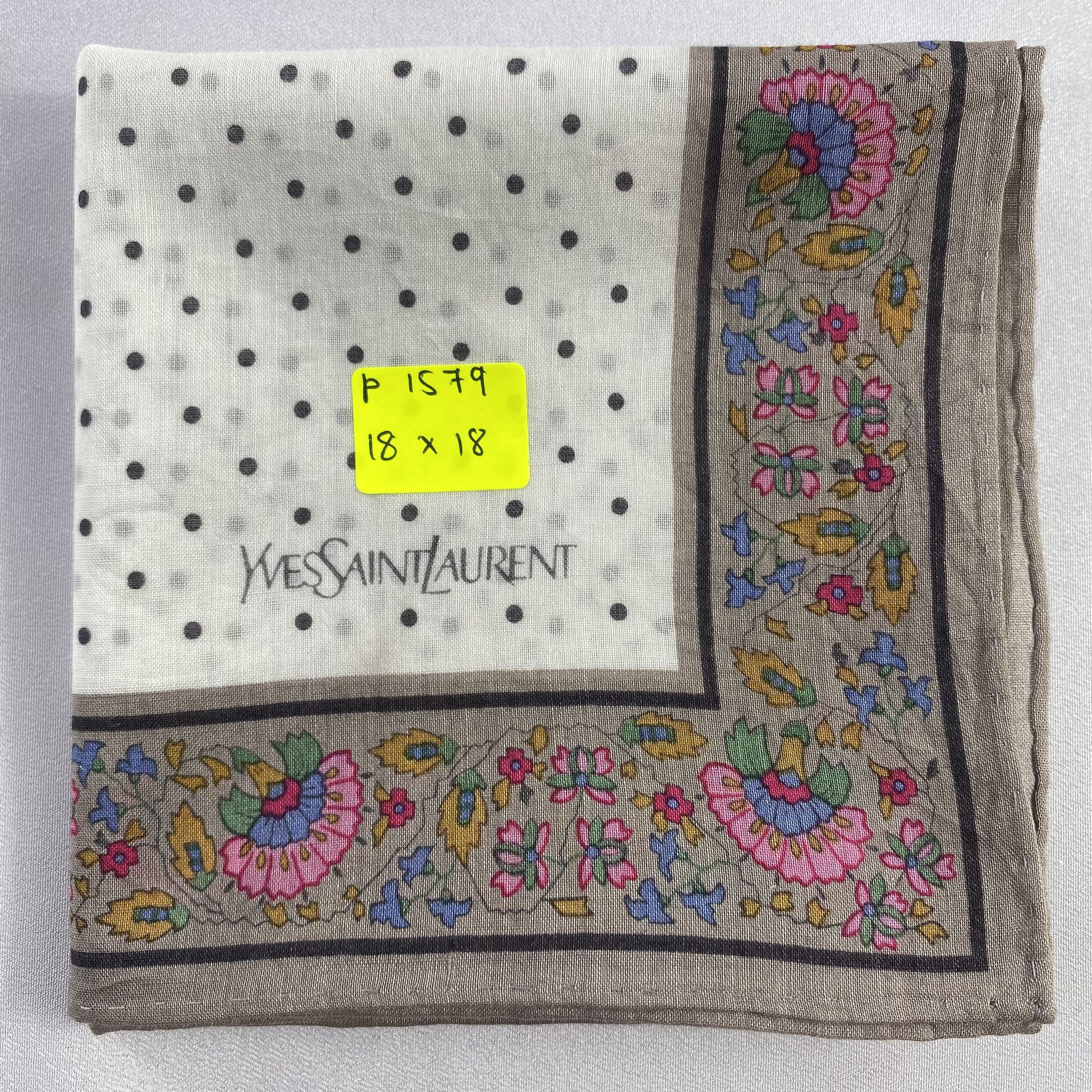 Vintage Yves Saint Laurent Handkerchief / Neckerchief-P1579 Size ONE SIZE - 5 Thumbnail