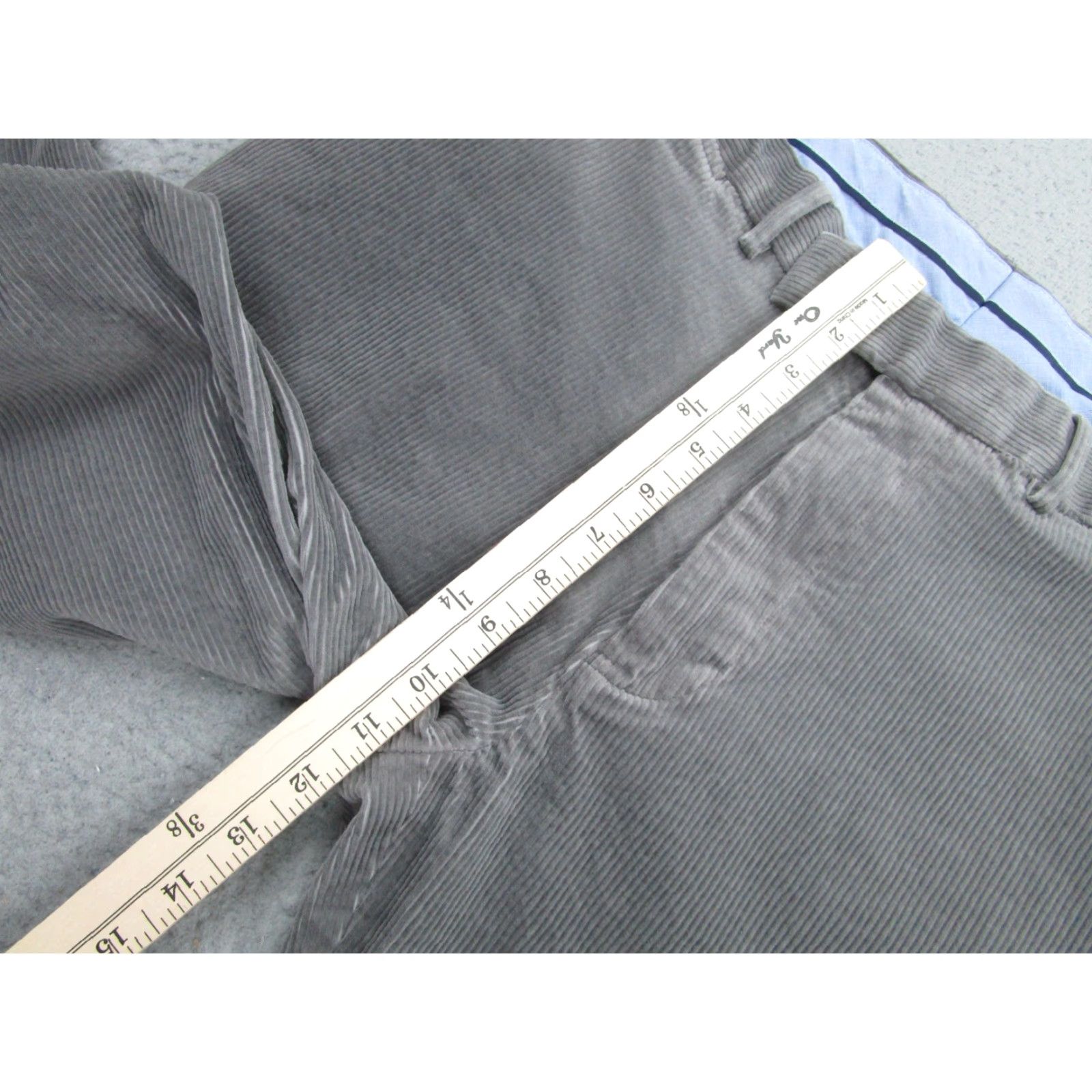 Polo Ralph Lauren Pants Mens 34x32 Gray Corduroy Stretch Classic Fit Chino Casual