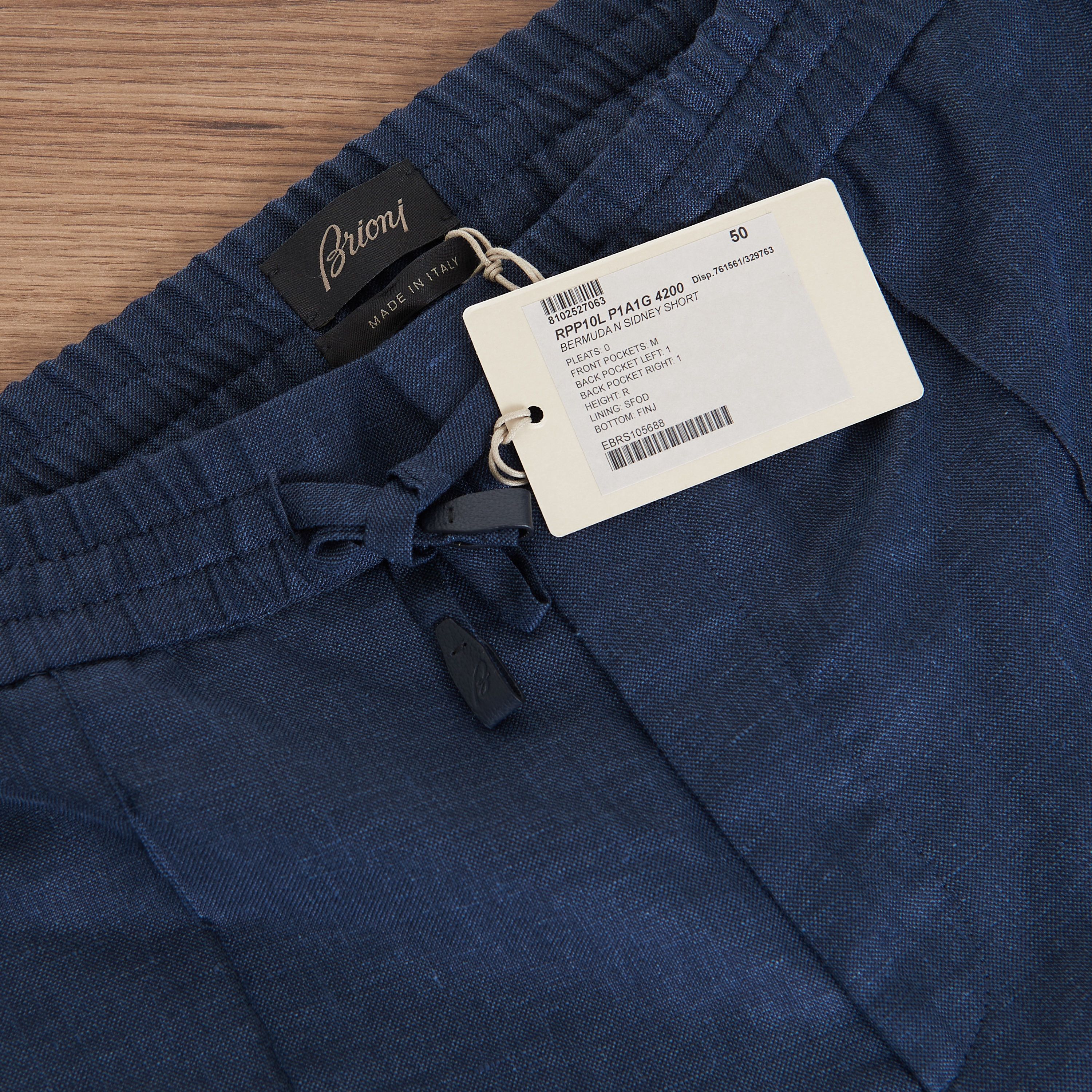 Brioni Blue Sidney Bermuda Trousers Shorts Size US 36 / EU 52 - 8 Thumbnail