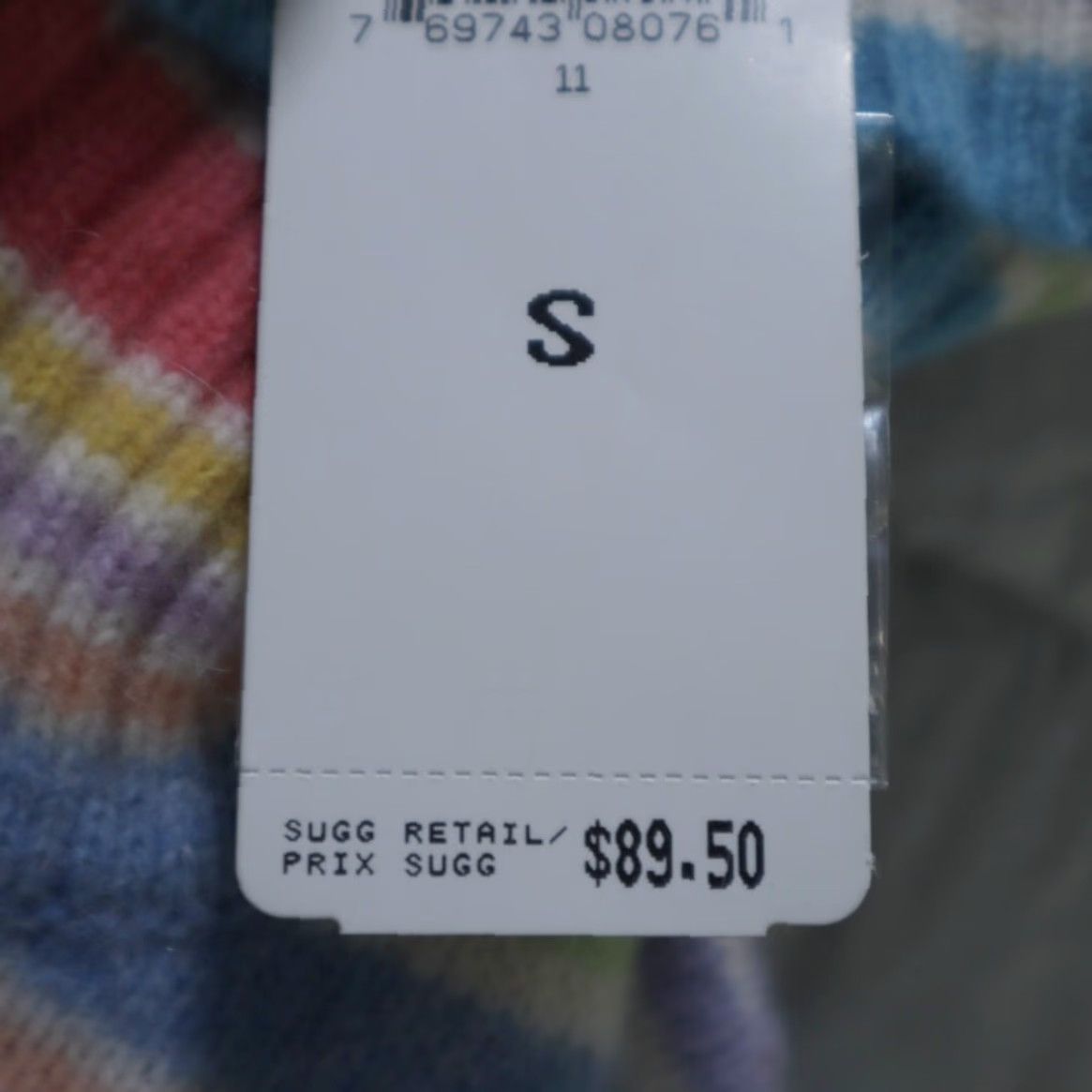 Ralph Lauren Ralph Lauren Turtleneck Sweater Small Rainbow Stripe Lambswool Angora Size S / US 4 / IT 40 - 7 Thumbnail