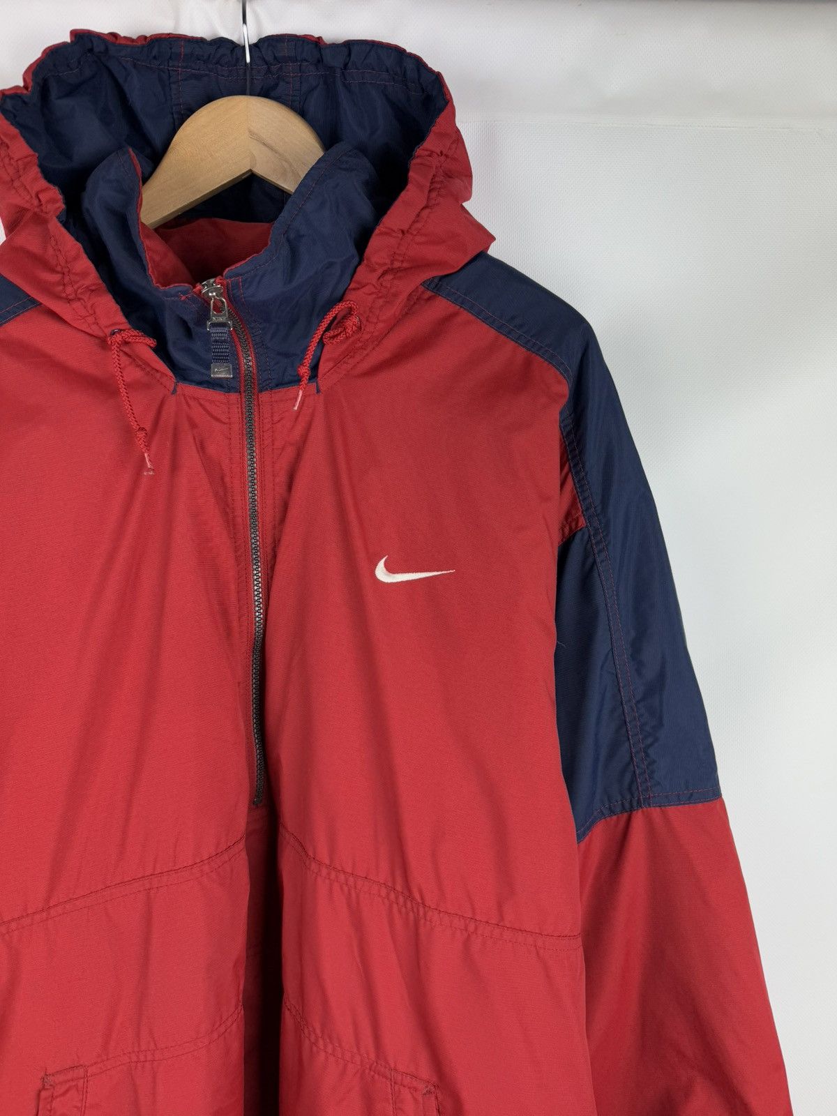 Nike Nike Vintage Y2K 90s Men’s 1/2 Zip Hooded Anorak Jacket Size US XL / EU 56 / 4 - 2 Thumbnail