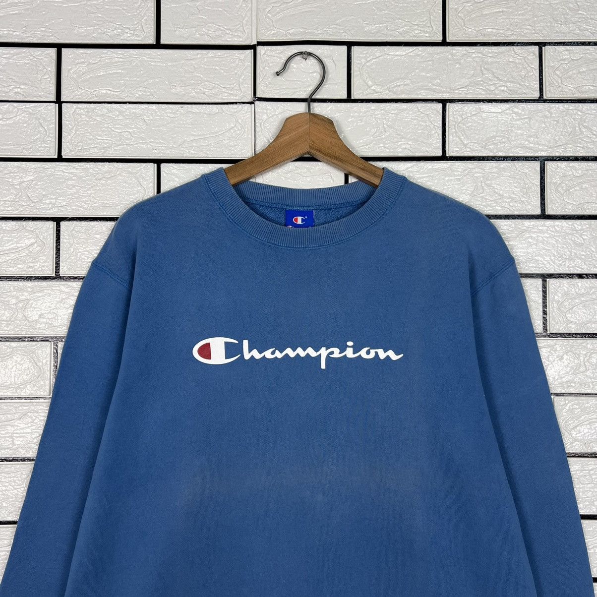 Champion CHAMPION Big Logo Crewneck Sweatshirt #3999-C182 Size US L / EU 52-54 / 3 - 2 Thumbnail
