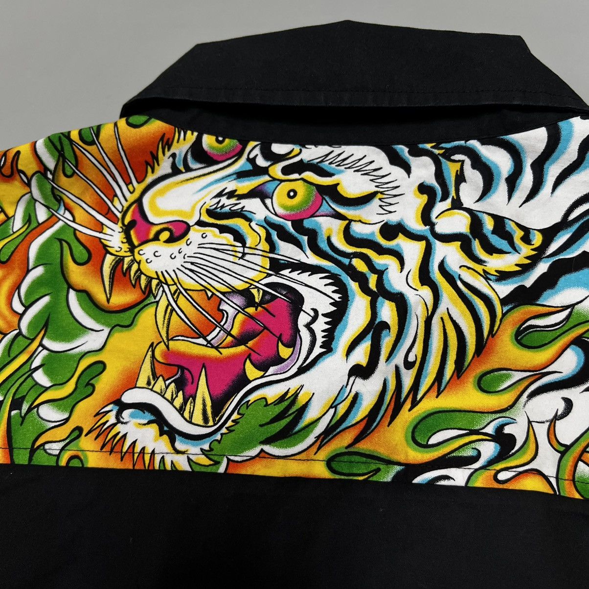 Christian Audigier × Ed Hardy × Vintage Vintage Ed Hardy shirt black big logo Size US XL / EU 56 / 4 - 17 Thumbnail