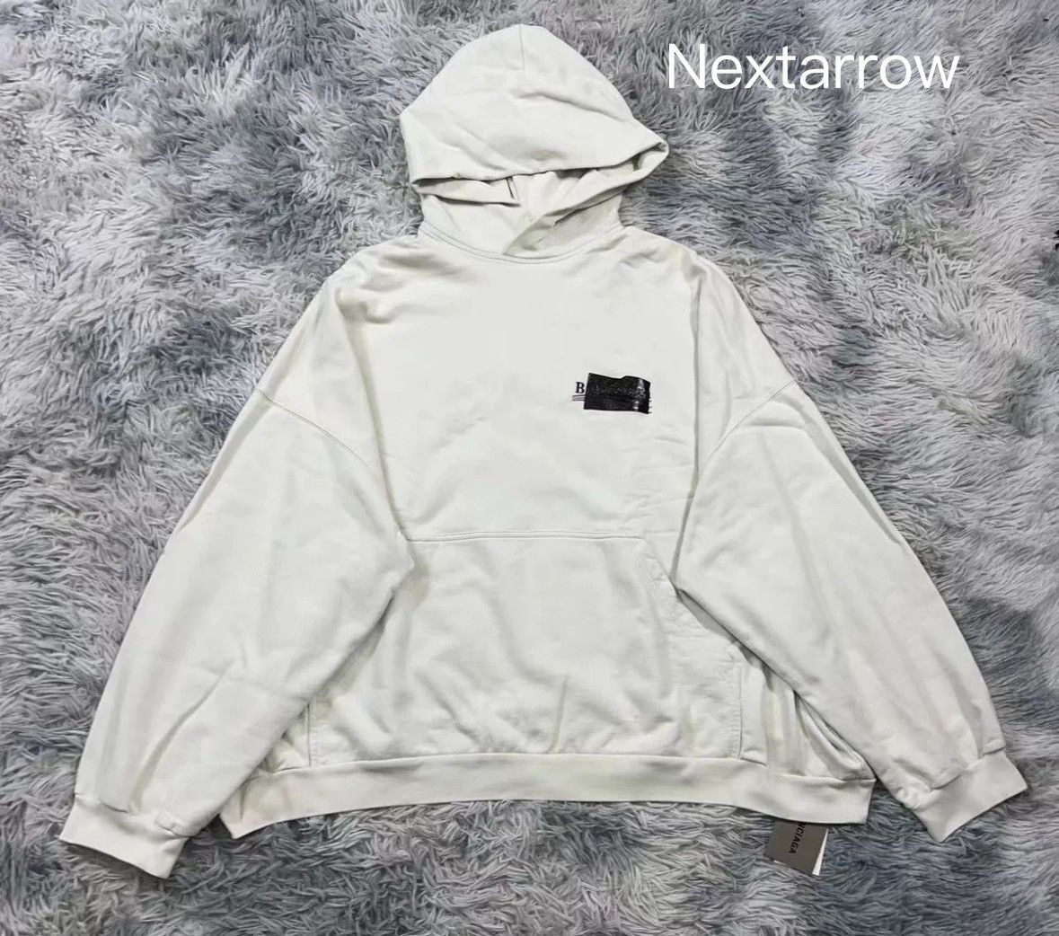 Balenciaga balenciaga White tape cola wave hoodie Size US L / EU 52-54 / 3 - 1 Thumbnail