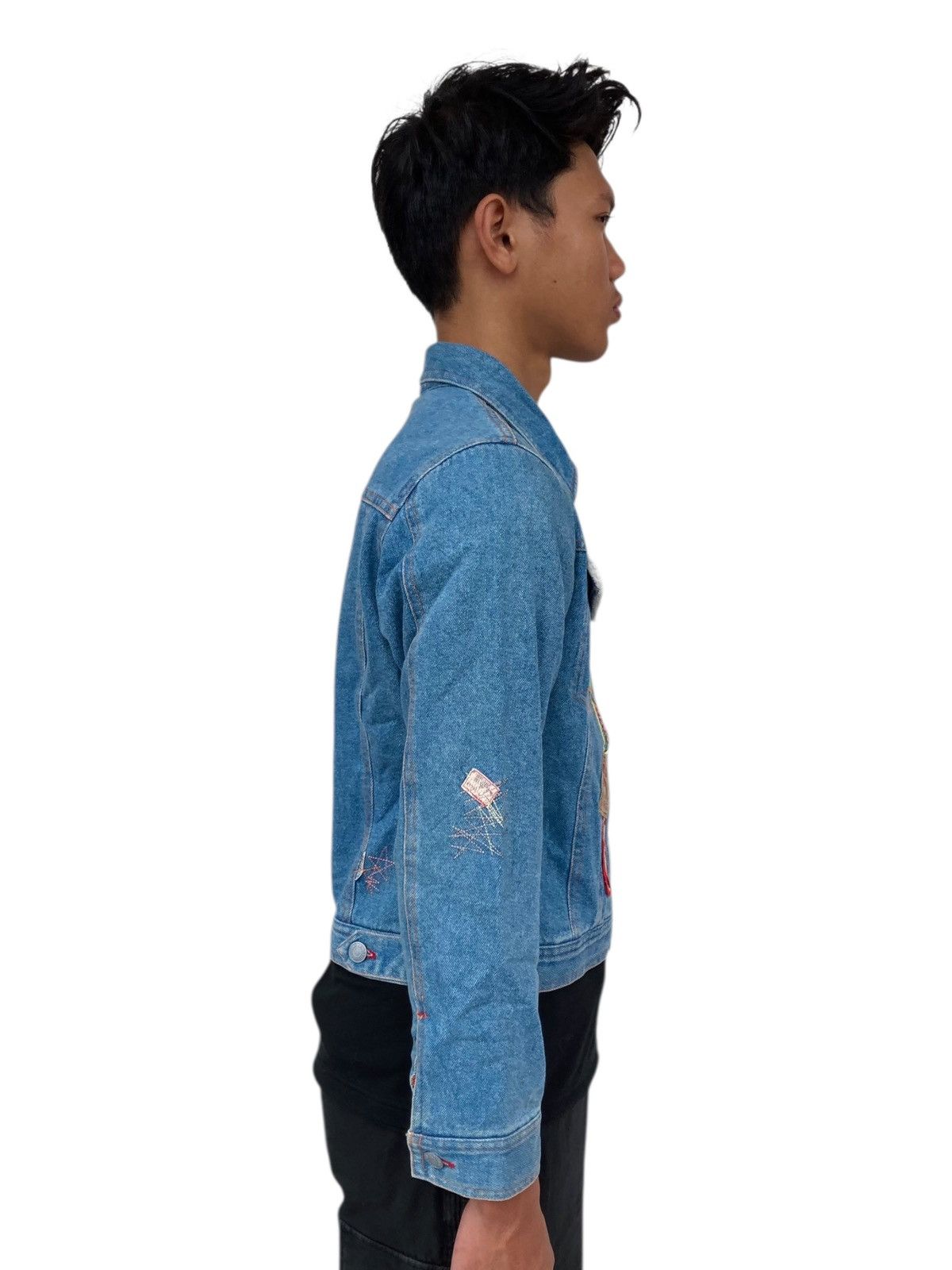 Angel Blue 2000s Angel Blue - Multipatch Hippie Style Denim Size M / US 6-8 / IT 42-44 - 4 Thumbnail