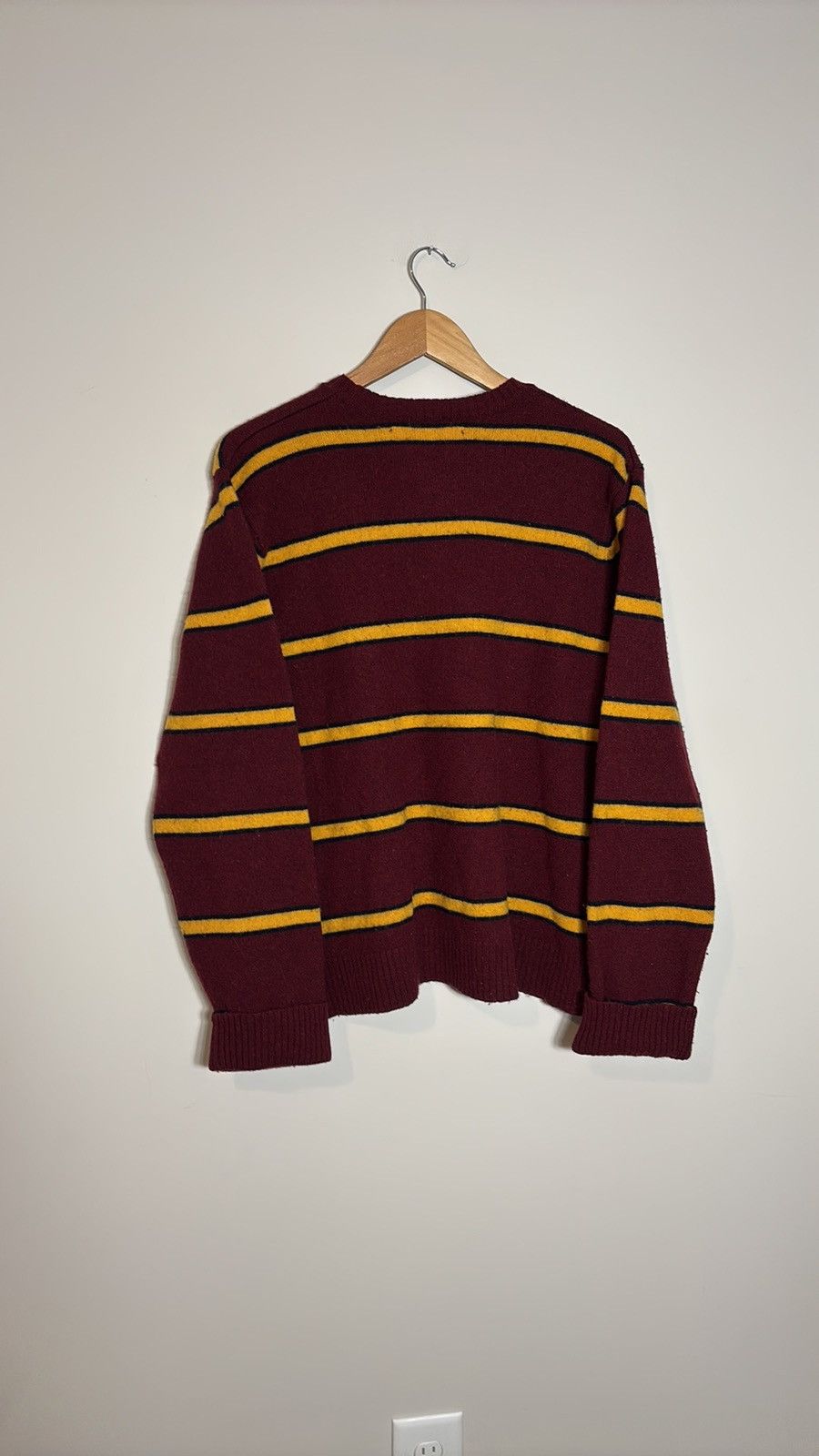 Abercrombie & Fitch Vintage Y2K Abercrombie Muscle Fit Striped Wool Sweater Size US XL / EU 56 / 4 - 4 Thumbnail