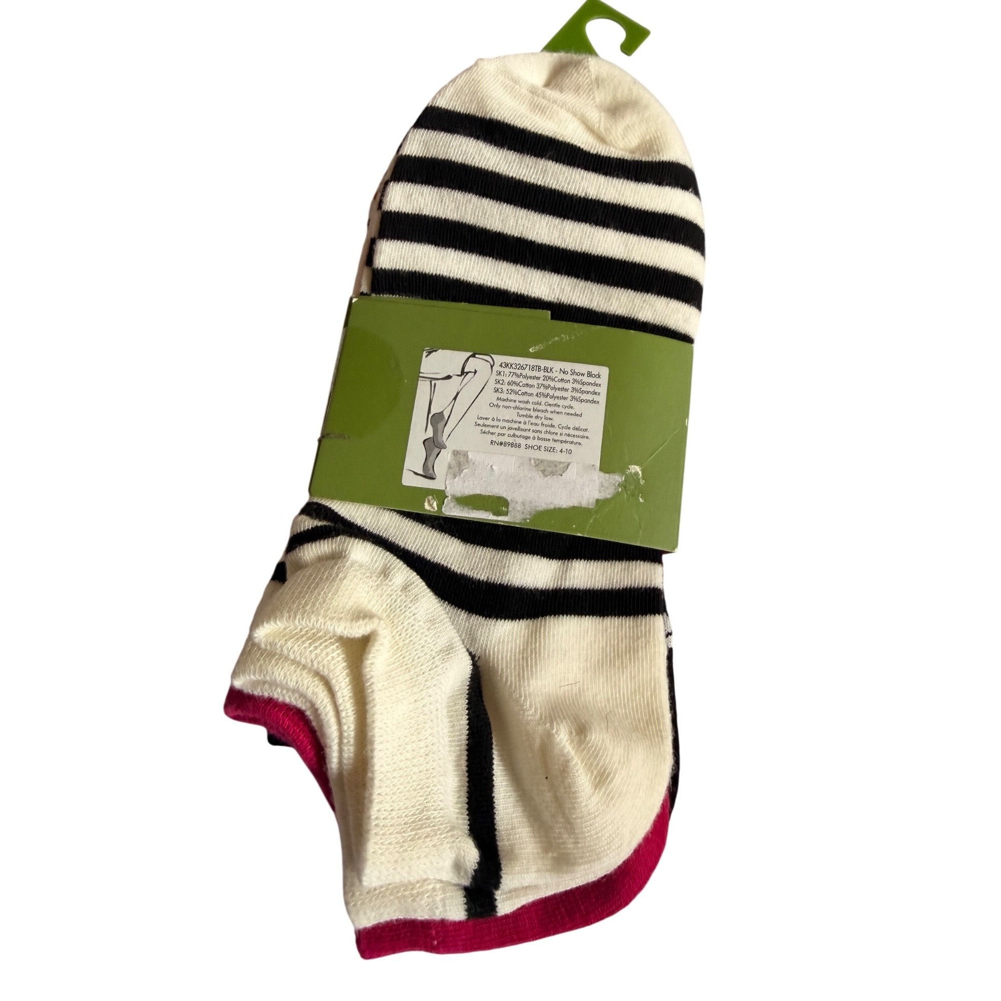 Kate Spade Kate Spade Womens 3-Pair Socks Set Floral & Striped Patterns Size ONE SIZE - 3 Thumbnail