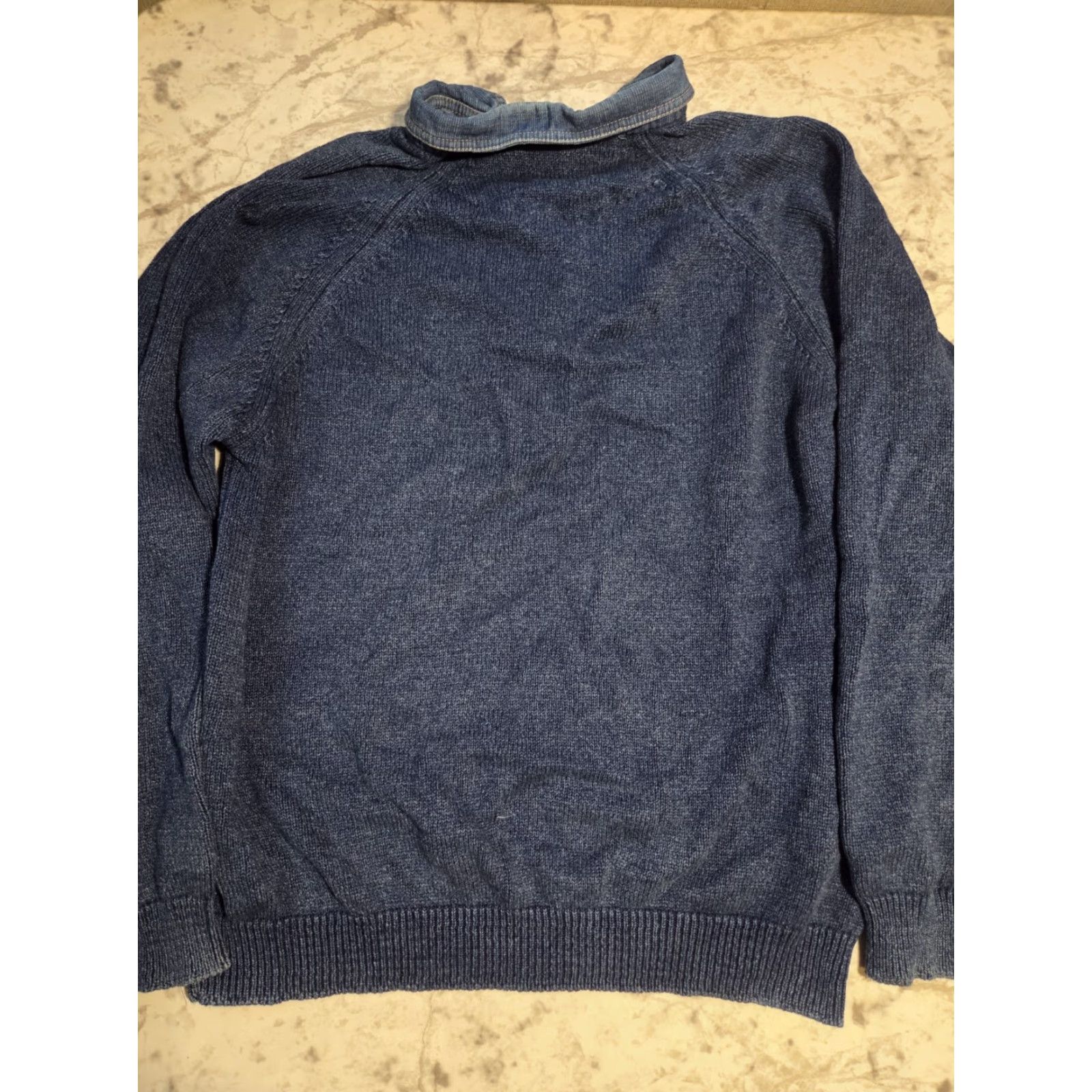 Vintage Blue Willi’s Sweater 1/4 Snap Pullover Men L Blue Made in Denmark Size Large Heavy Size US L / EU 52-54 / 3 - 5 Thumbnail