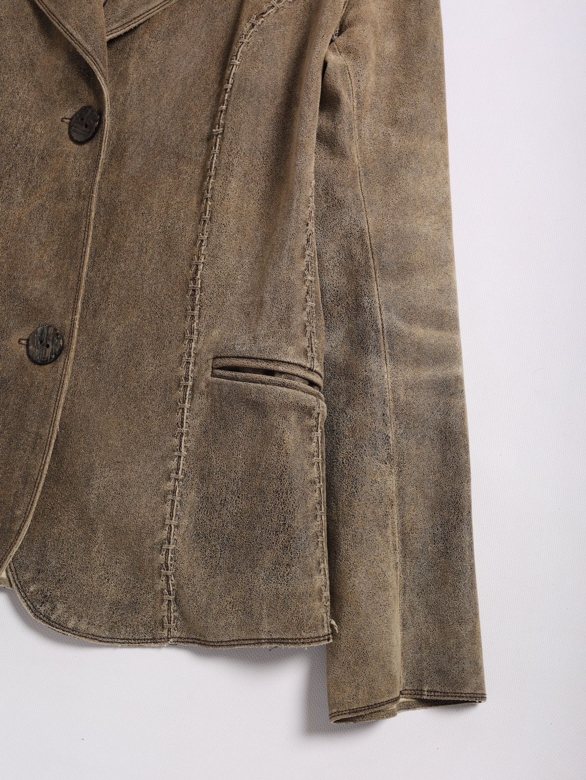 Other Rindi Leather Western Jacket Blazer Italy Fade Size M / US 6-8 / IT 42-44 - 3 Thumbnail