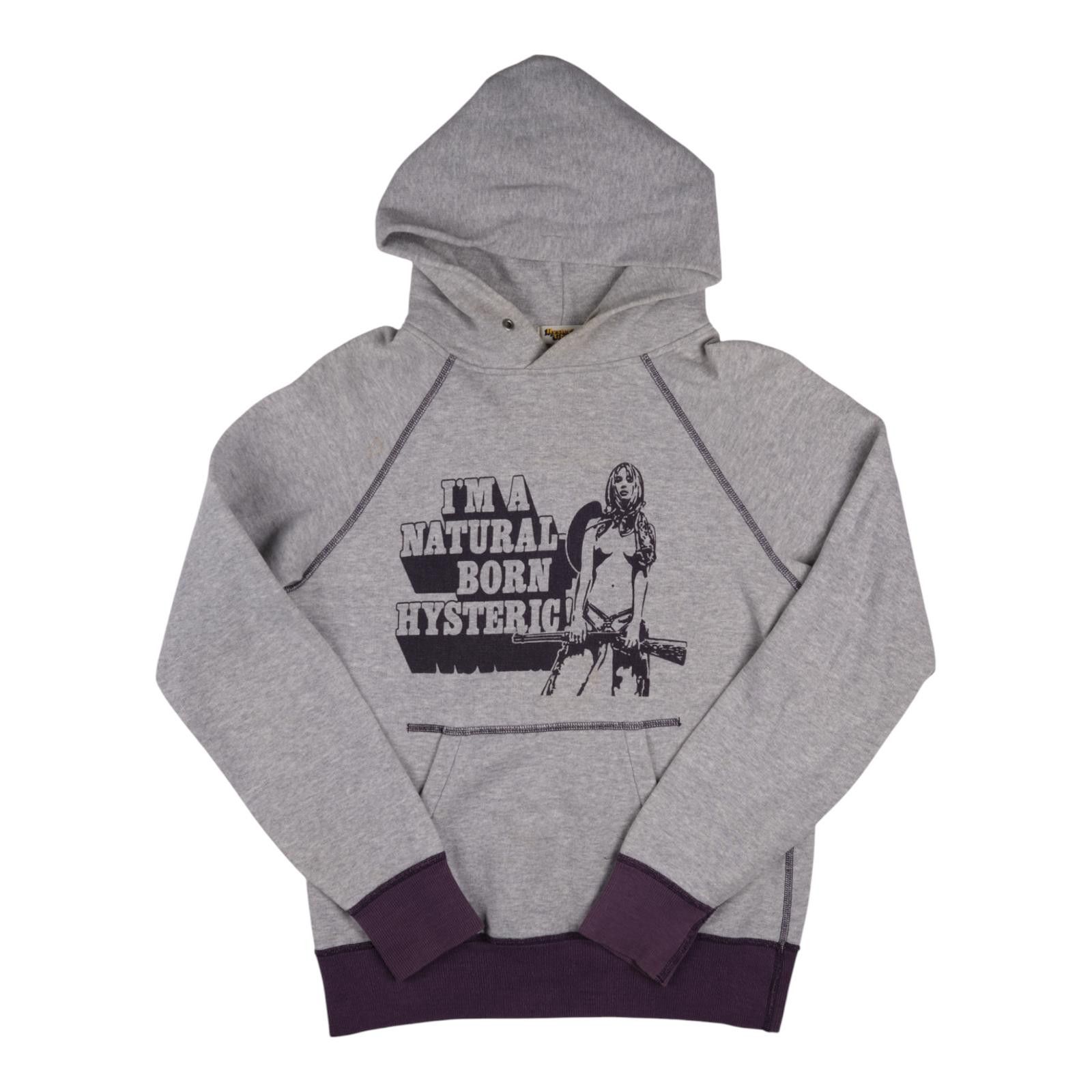 Hysteric Glamour Hysteric Glamour “Natural Born Hysteric” Hoodie Grey/Purple Size ONE SIZE - 1 Preview