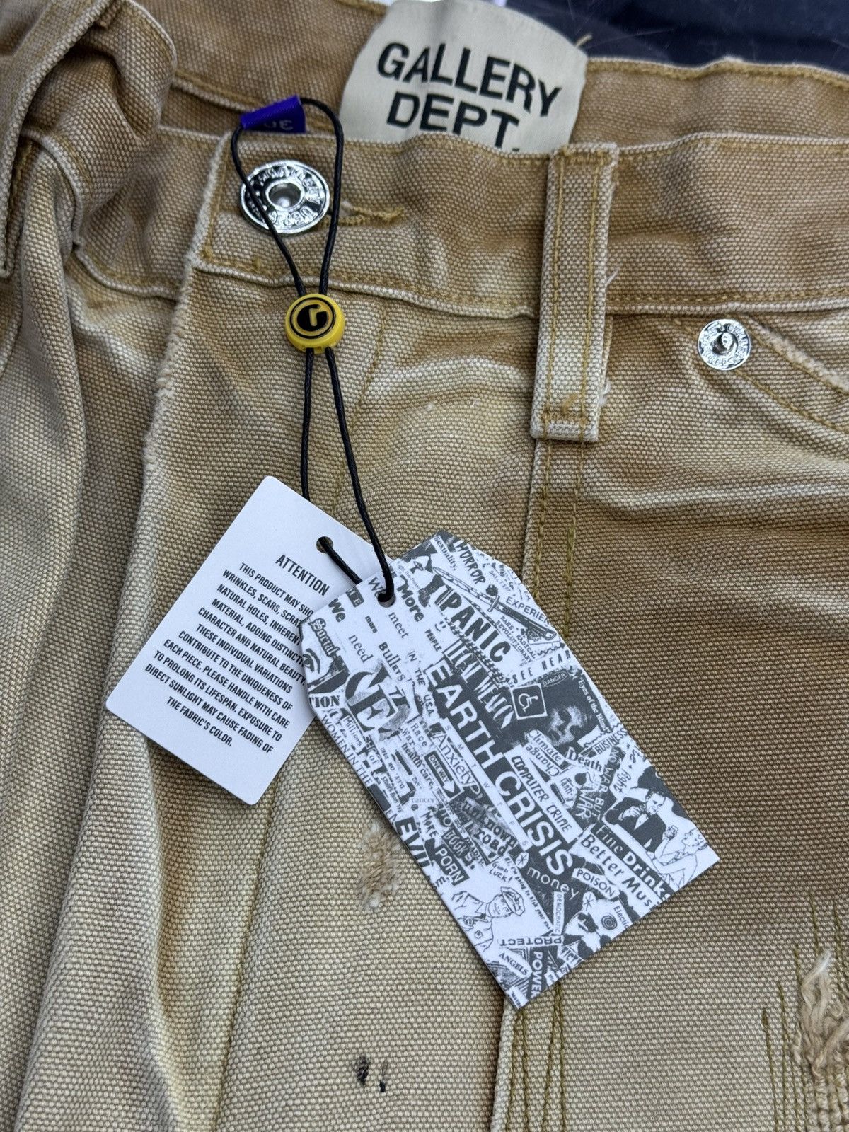 Gallery Dept. Gallery Dept Branko Carpenter Denim Jeans Tan Size US 30 / EU 46 - 14 Thumbnail
