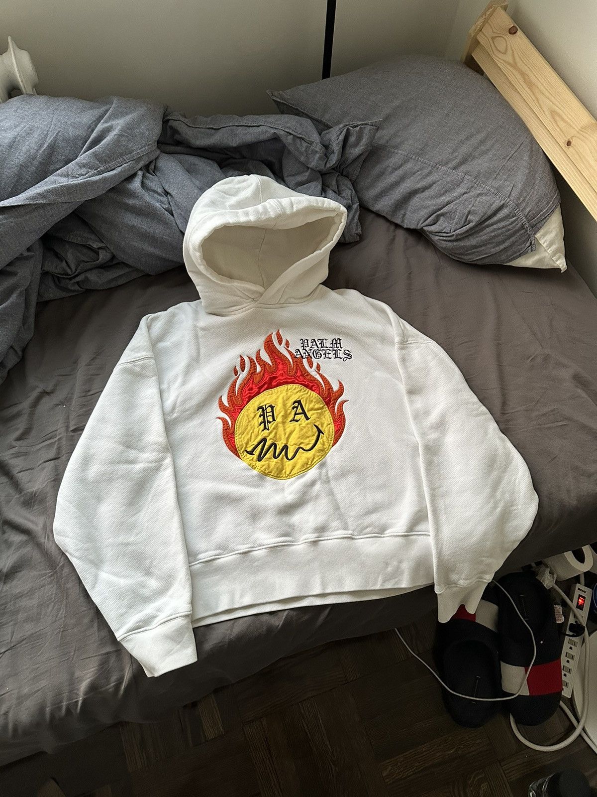 Palm Angels Palm Angels Smile Oversized Hoodie Size US S / EU 44-46 / 1 - 12 Thumbnail