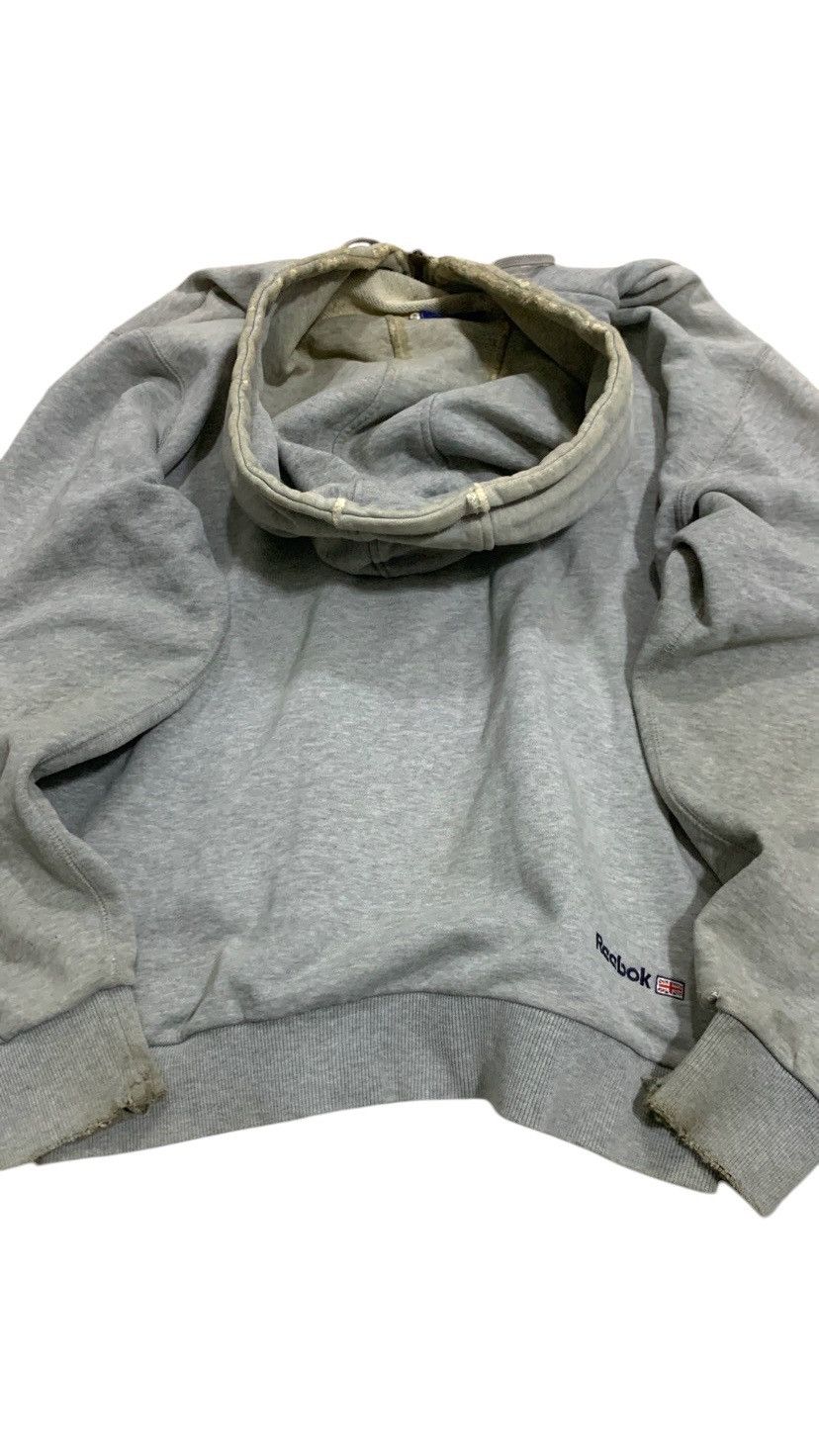 Reebok Distressed Reebok Zip Up Hoodie Size US L / EU 52-54 / 3 - 6 Thumbnail