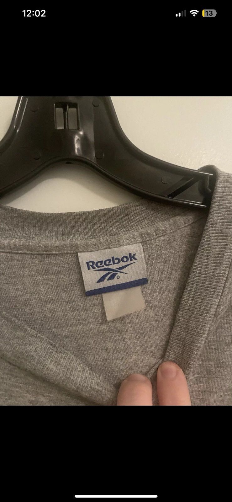 Reebok × Vintage VTG Early 2000s Reebok Embroidered Long Sleeve Grey Shirt Size US XXL / EU 58 / 5 - 3 Thumbnail