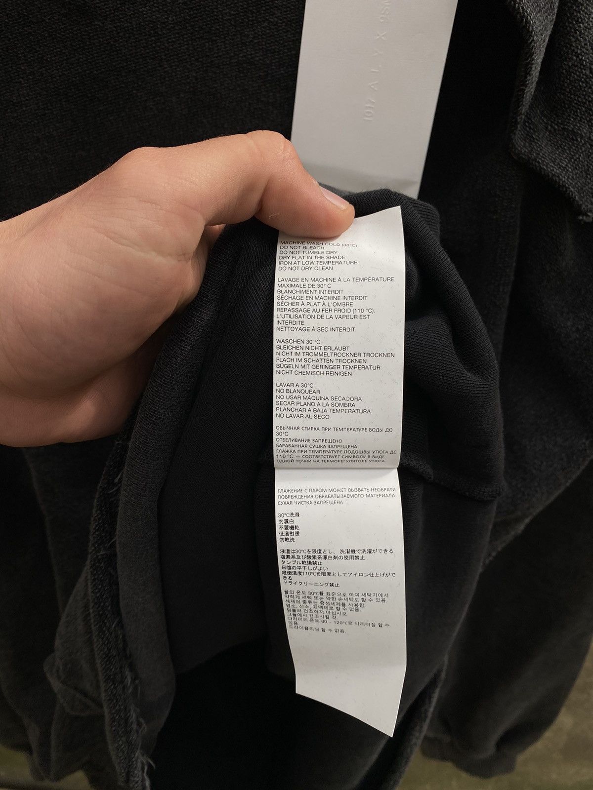 1017 ALYX 9SM × Alyx Alyx Wet Asphalt Washed Transformed Hoodie Size US L / EU 52-54 / 3 - 10 Thumbnail