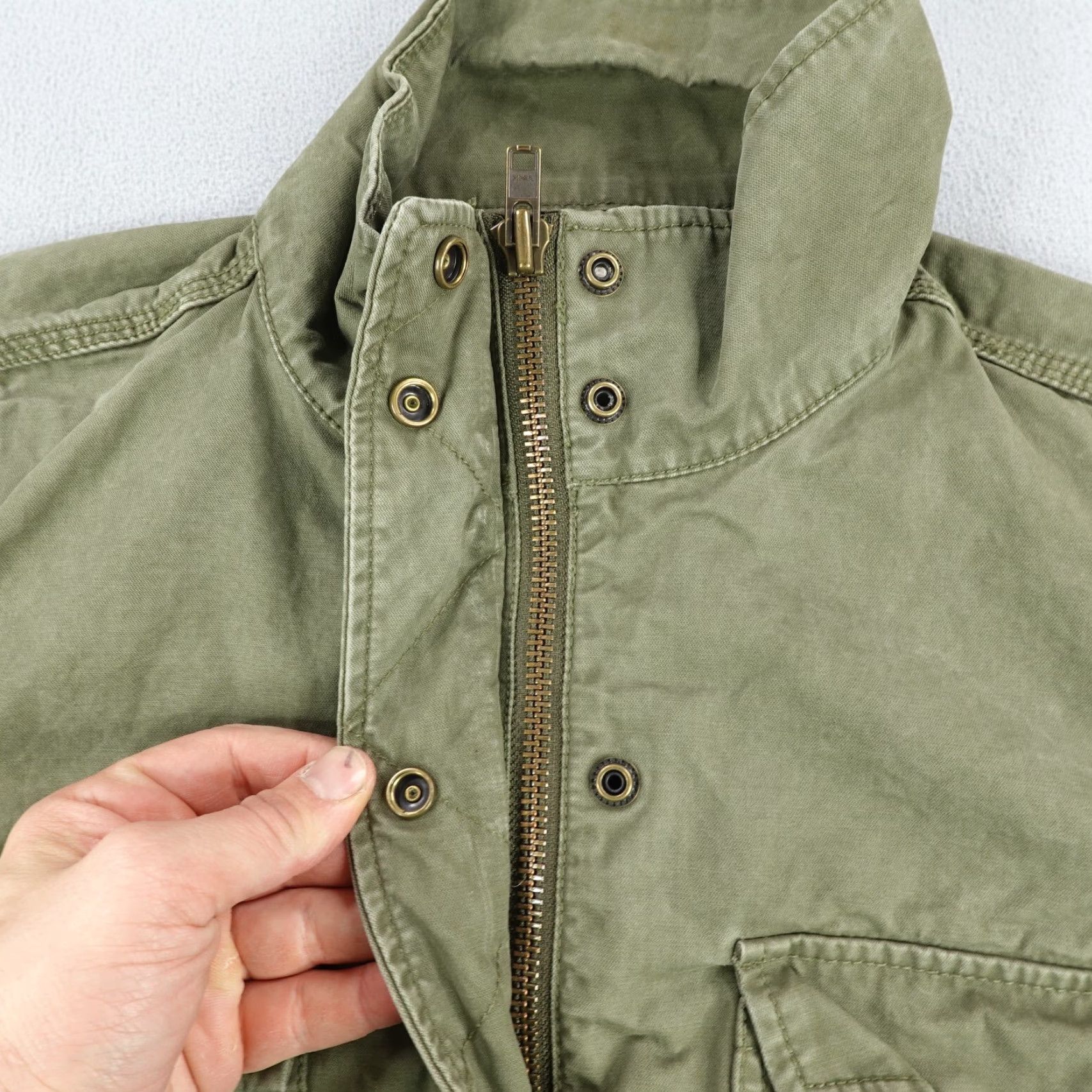 Madewell Madewell Jacket Womens Medium Green Military Coat Field Chore Utility Cargo Work Size M / US 6-8 / IT 42-44 - 4 Thumbnail