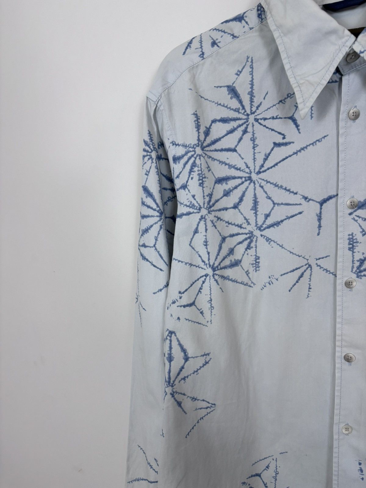 Kenzo Kenzo Homme Vintage Men’s Ice Web Print Long Sleeve Shirt Size US XL / EU 56 / 4 - 6 Thumbnail