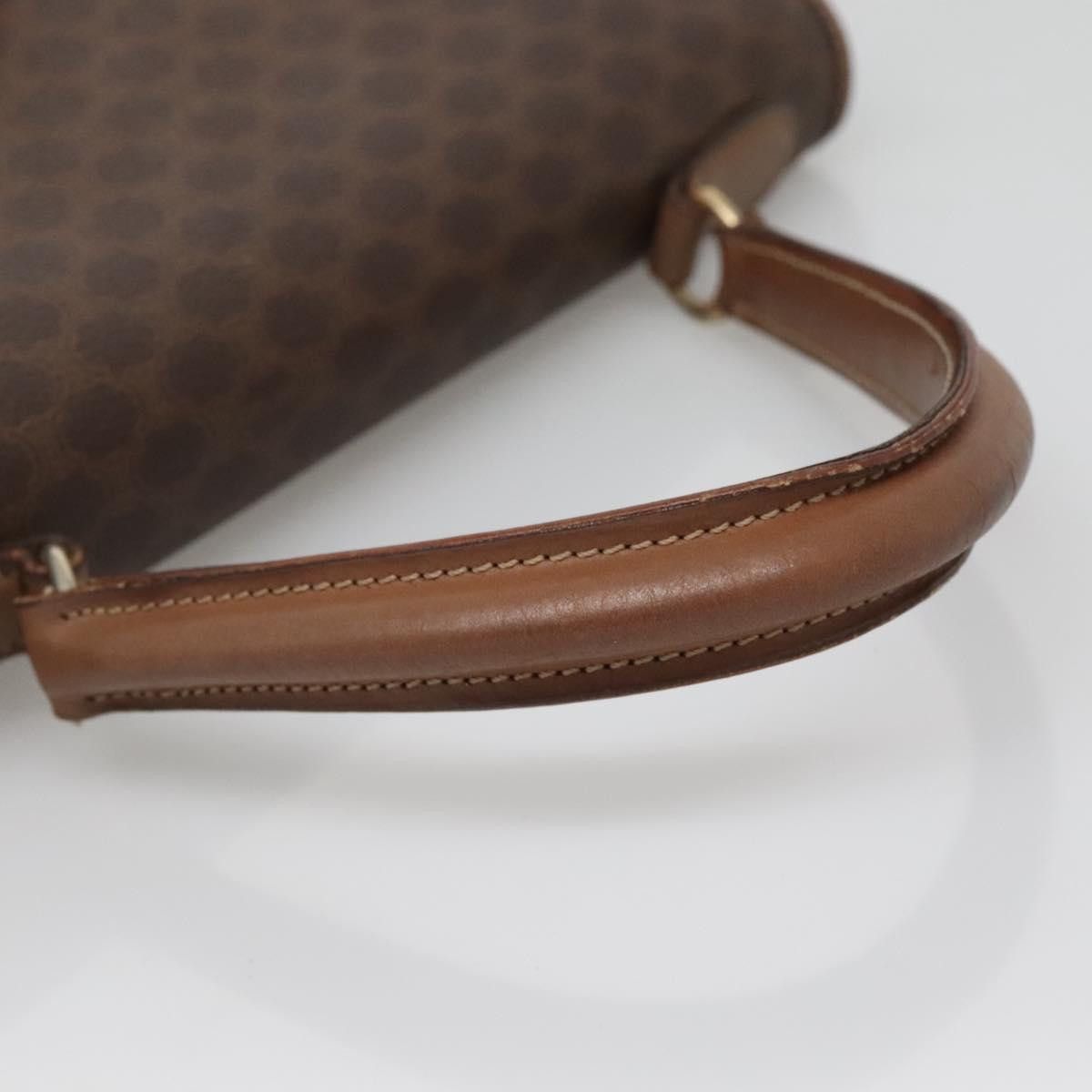 Celine CELINE Macadam Canvas Hand Bag Pvc Leather Brown Gold Size ONE SIZE - 7 Thumbnail
