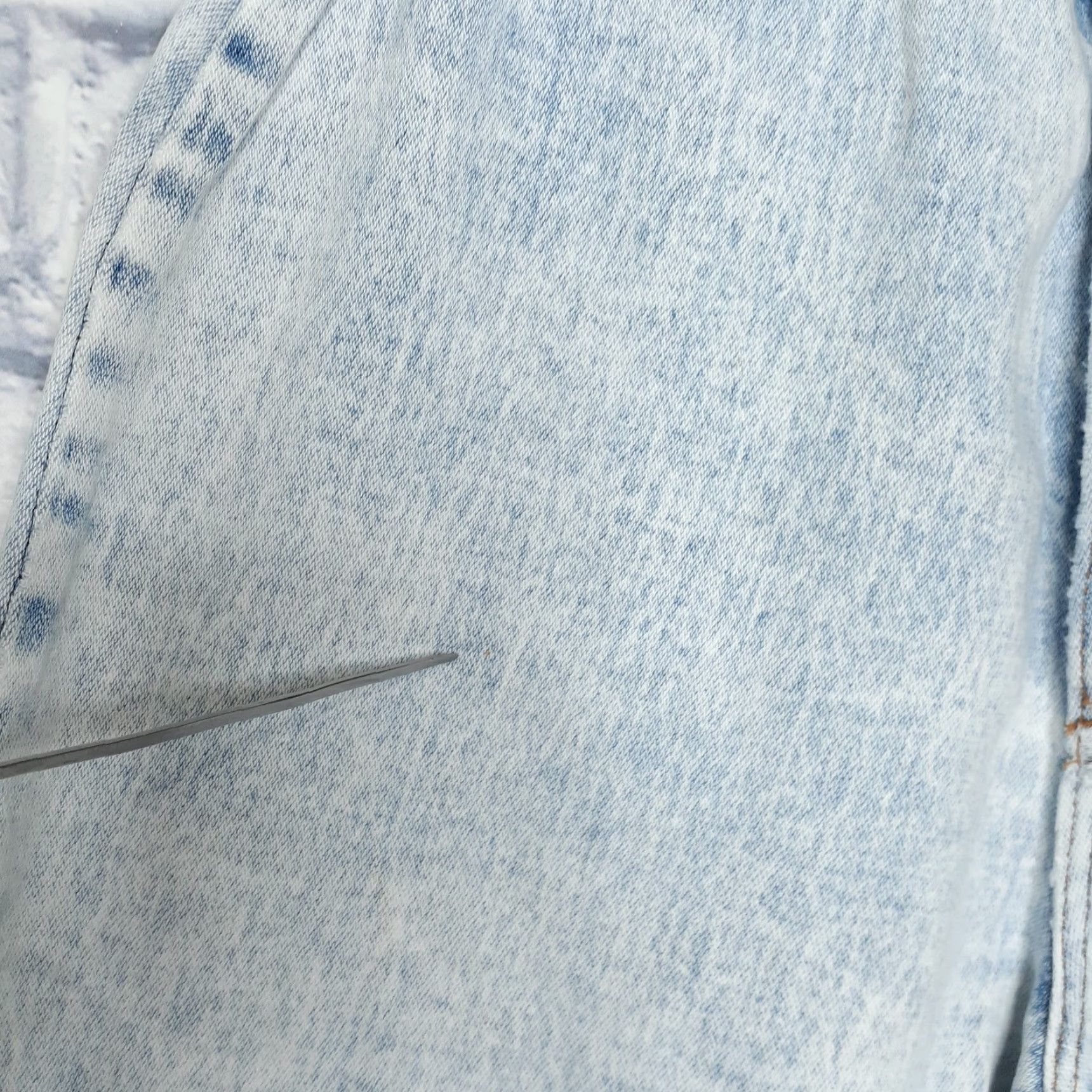 Vintage VINTAGE Cap Ferrat Denim Capri Jeans Womens Regular 26 26x16 Acid Wash High Waist Distressed Blue 90s Style Girls/Mens? Size 26" / US 2 / IT 38 - 3 Thumbnail