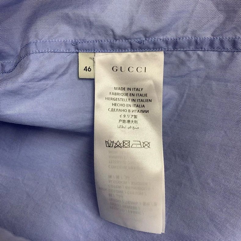 Gucci GucciLight blue shirt 2503-Nextarrow Size US S / EU 44-46 / 1 - 4 Thumbnail