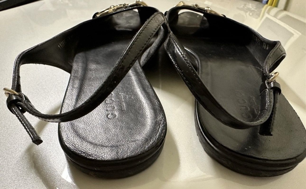 Gucci GUCCI Slingback Horsebit Sandal Flats Size US 6.5 / IT 36.5 - 8 Thumbnail