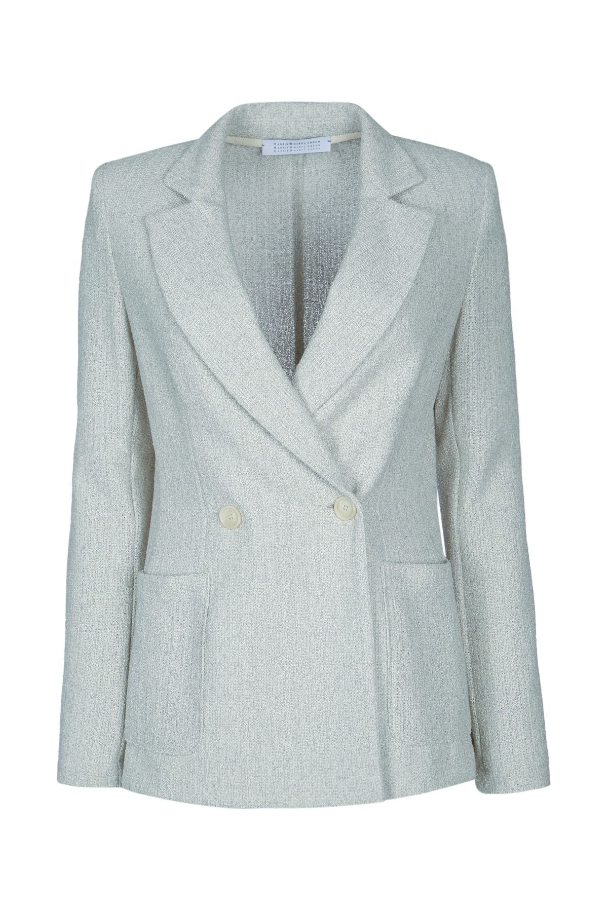 Harris Wharf London Women D.B. Blazer With Shoulder Pads Bicolour Fris Size M / US 6-8 / IT 42-44 - 1 Thumbnail