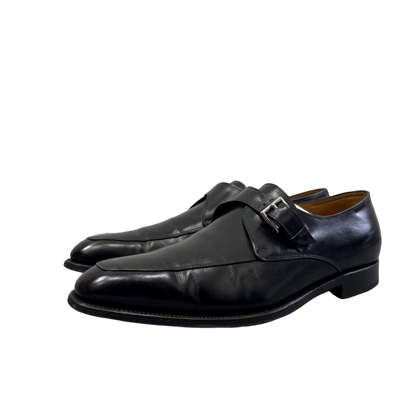 John Lobb John Lobb Black Leather Monk Strap Shoes UK 9 Size US 10 / EU 43 - 1 Thumbnail