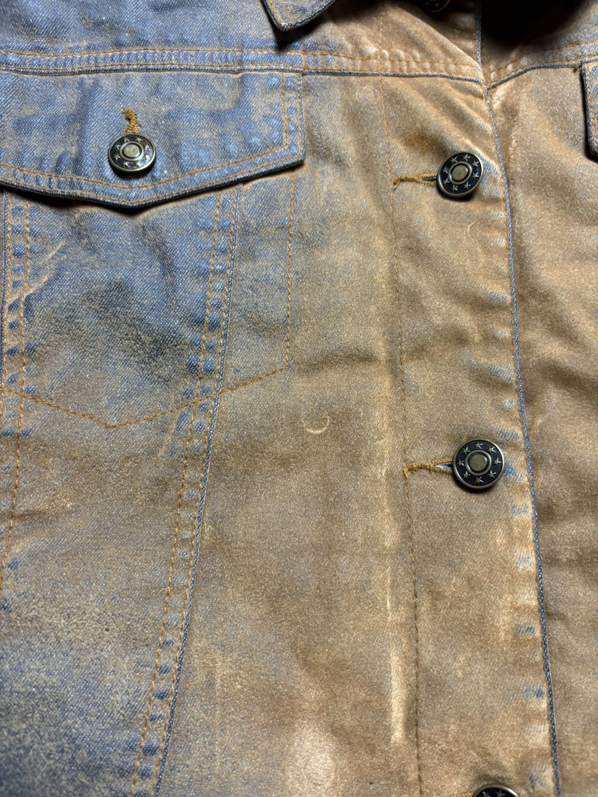 Vintage Archival washed denim jacket 2000s Diesel style Size M / US 6-8 / IT 42-44 - 11 Thumbnail