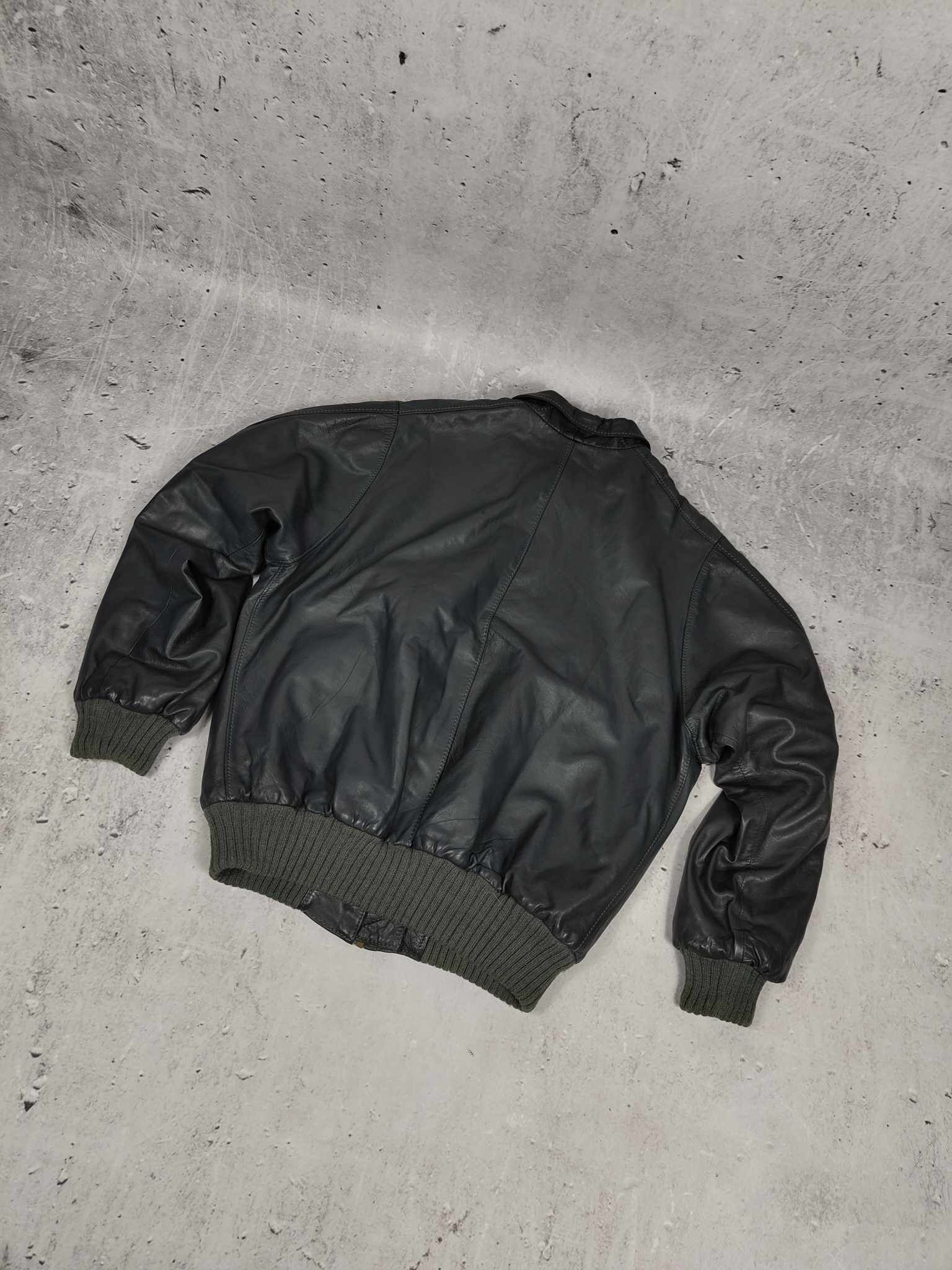 Marithe + Francois Girbaud 80s Vintage Marithé + François Girbaud Leather Bomber Jacket Size US XL / EU 56 / 4 - 4 Thumbnail