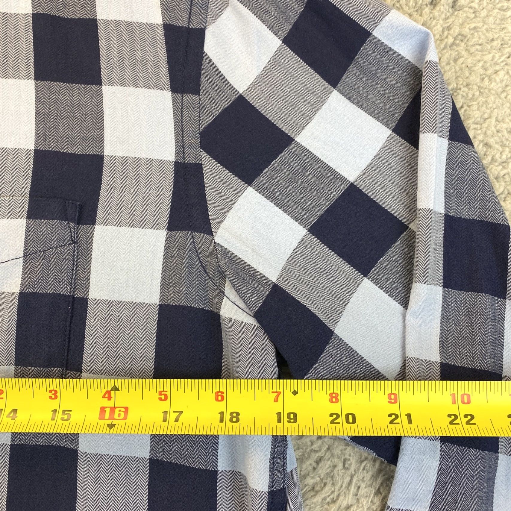 Club Room Club Room Men's Classic/Regular-Fit Dress Shirt French Blue Check S / 52-33 Size 36R - 4 Thumbnail
