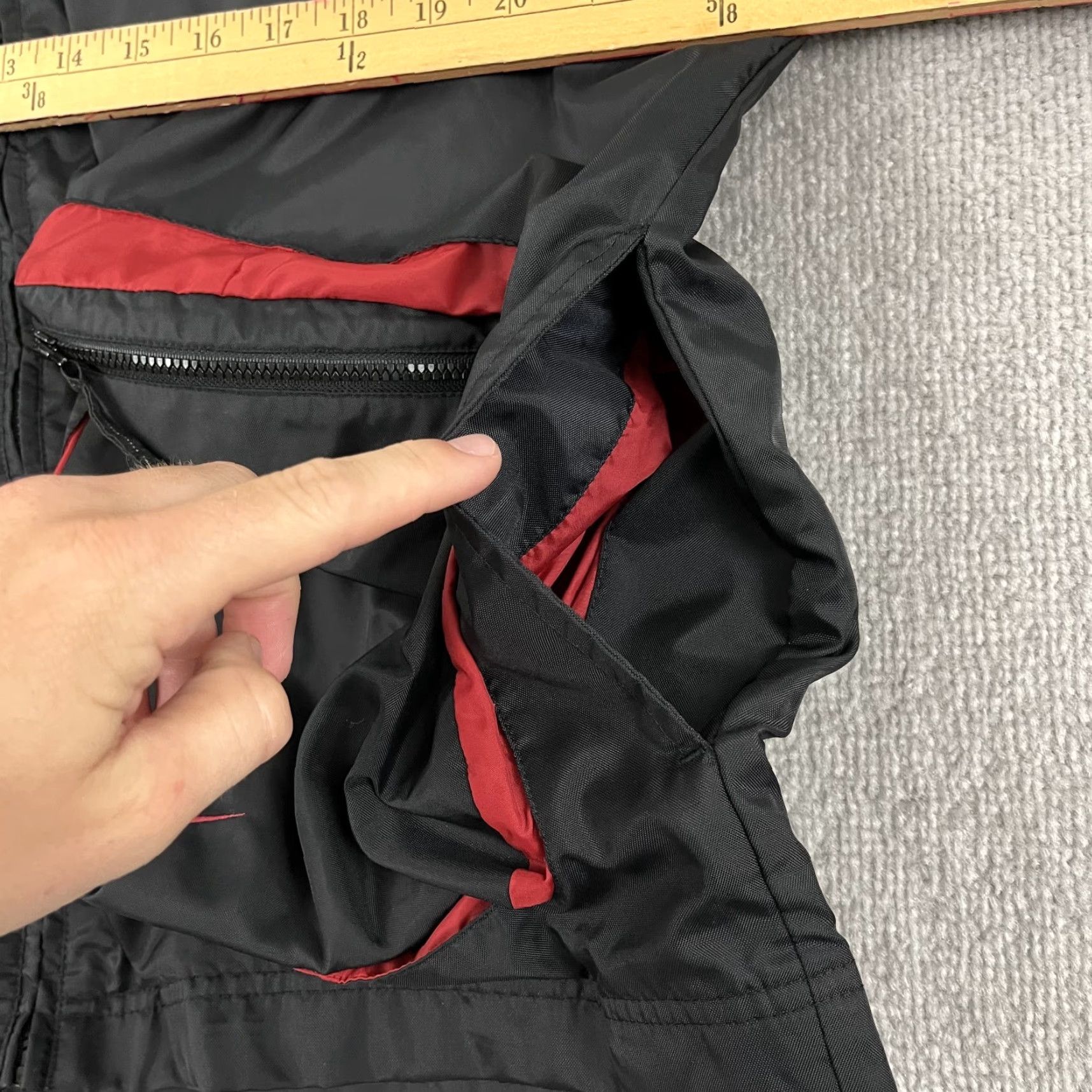 Nike VINTAGE Nike Jacket Mens S Black 3D Pocket Full Zip Hooded Full Zip Y2K | Outer Nylon | Regular Fit Size US S / EU 44-46 / 1 - 7 Thumbnail