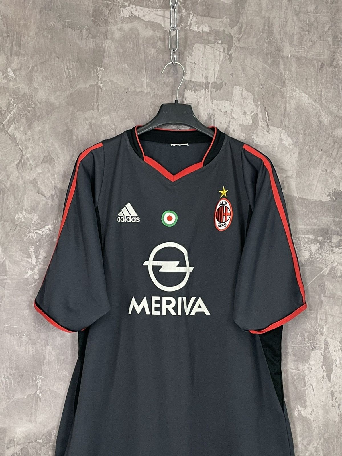 Vintage Adidas AC Milan 2003/2004 Vintage Jersey Size US L / EU 52-54 / 3 - 2 Thumbnail