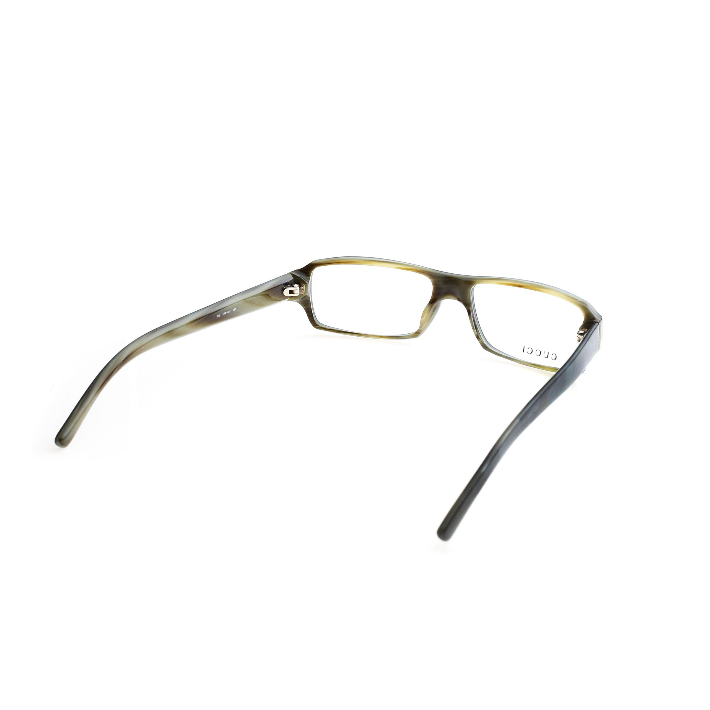 Gucci Gucci '00s Green Rectangular Frame Glasses Size ONE SIZE - 2 Thumbnail