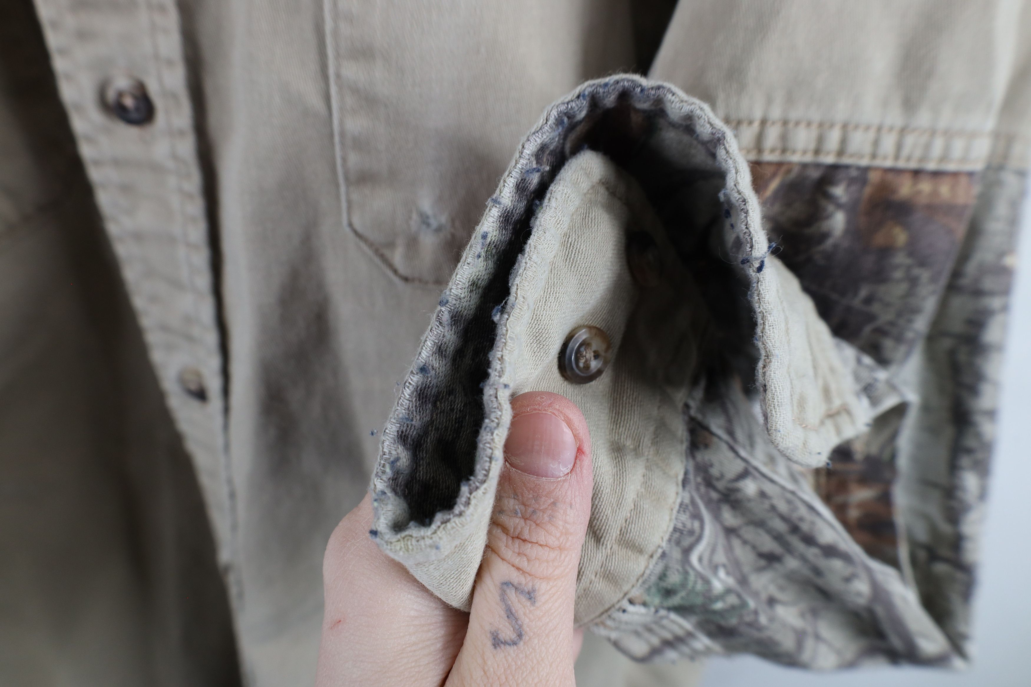 Vintage Vintage Tyndale FR Flame Resistant Camouflage Button Shirt Size US XL / EU 56 / 4 - 11 Thumbnail