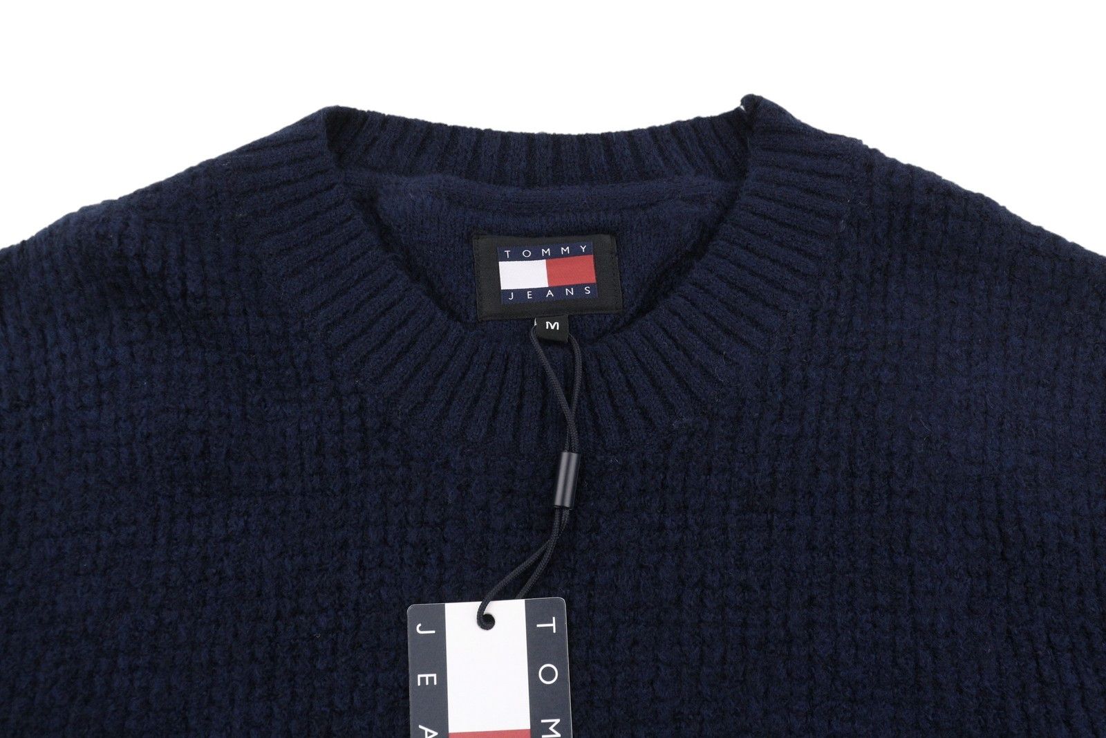 Tommy Hilfiger REQ WAFFLE M Navy Wool Blend Jumper 87386 Size US M / EU 48-50 / 2 - 5 Thumbnail