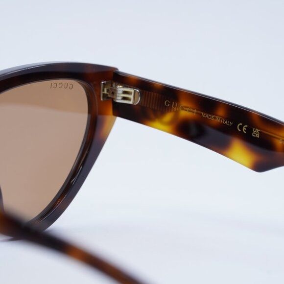 Gucci Gucci GG1333S 002 Sunglasses Havana Cat Eye Frame, Brown Size ONE SIZE - 9 Thumbnail