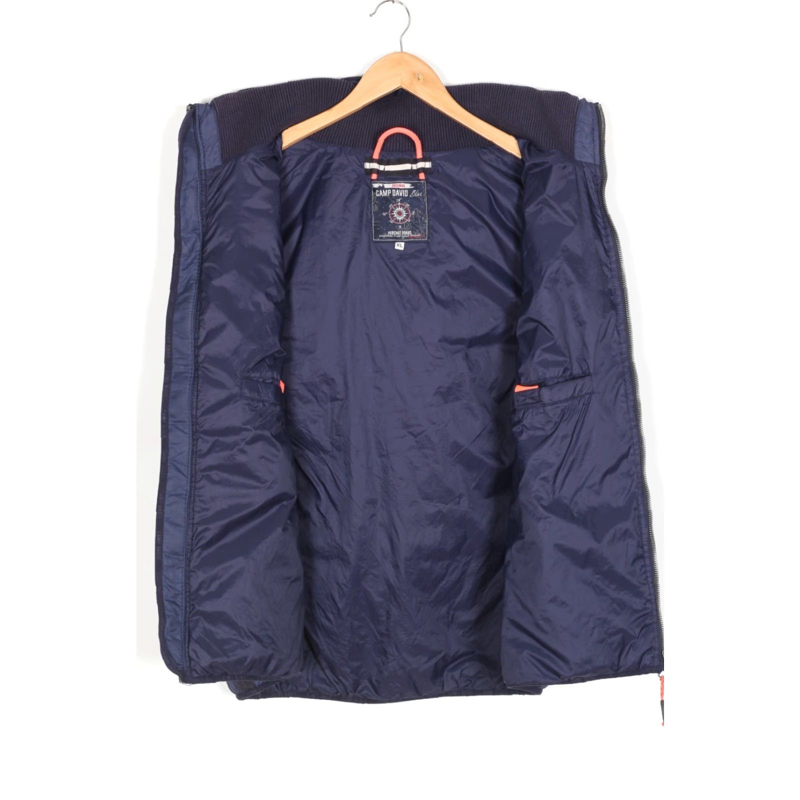 Vintage CAMP DAVID Hooded Gilet Vest Jacket Bodywarmer Men XL MJ6483 Size US XL / EU 56 / 4 - 3 Thumbnail