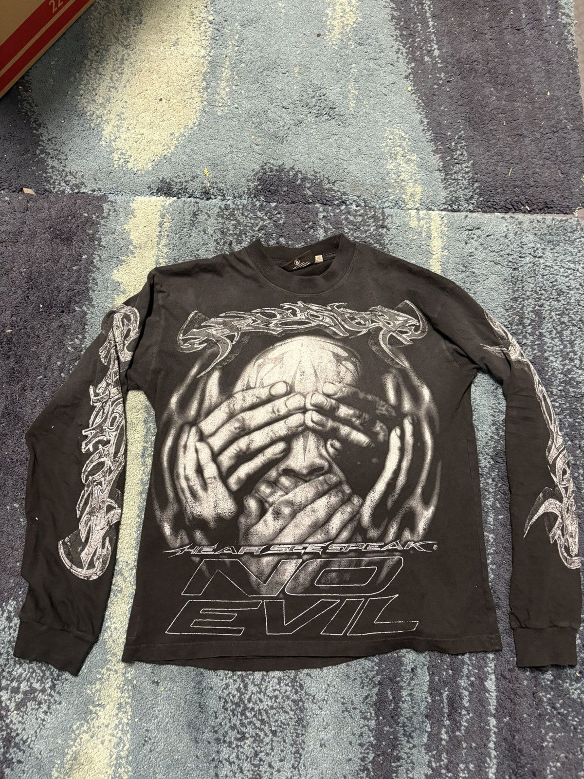 HELLSTAR Hellstar Hear No Evil Longsleeve Small Size US S / EU 44-46 / 1 - 1 Thumbnail
