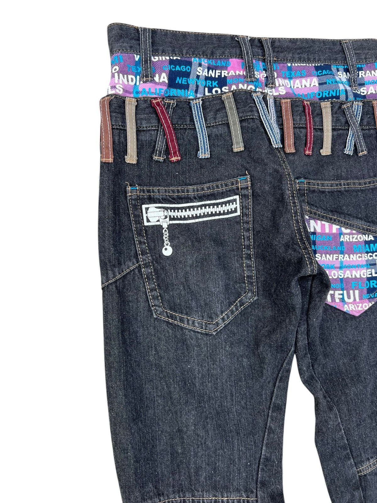 Vintage Double Waist Antfui Multiple Colour Denim Jeans Size US 29 - 13 Thumbnail