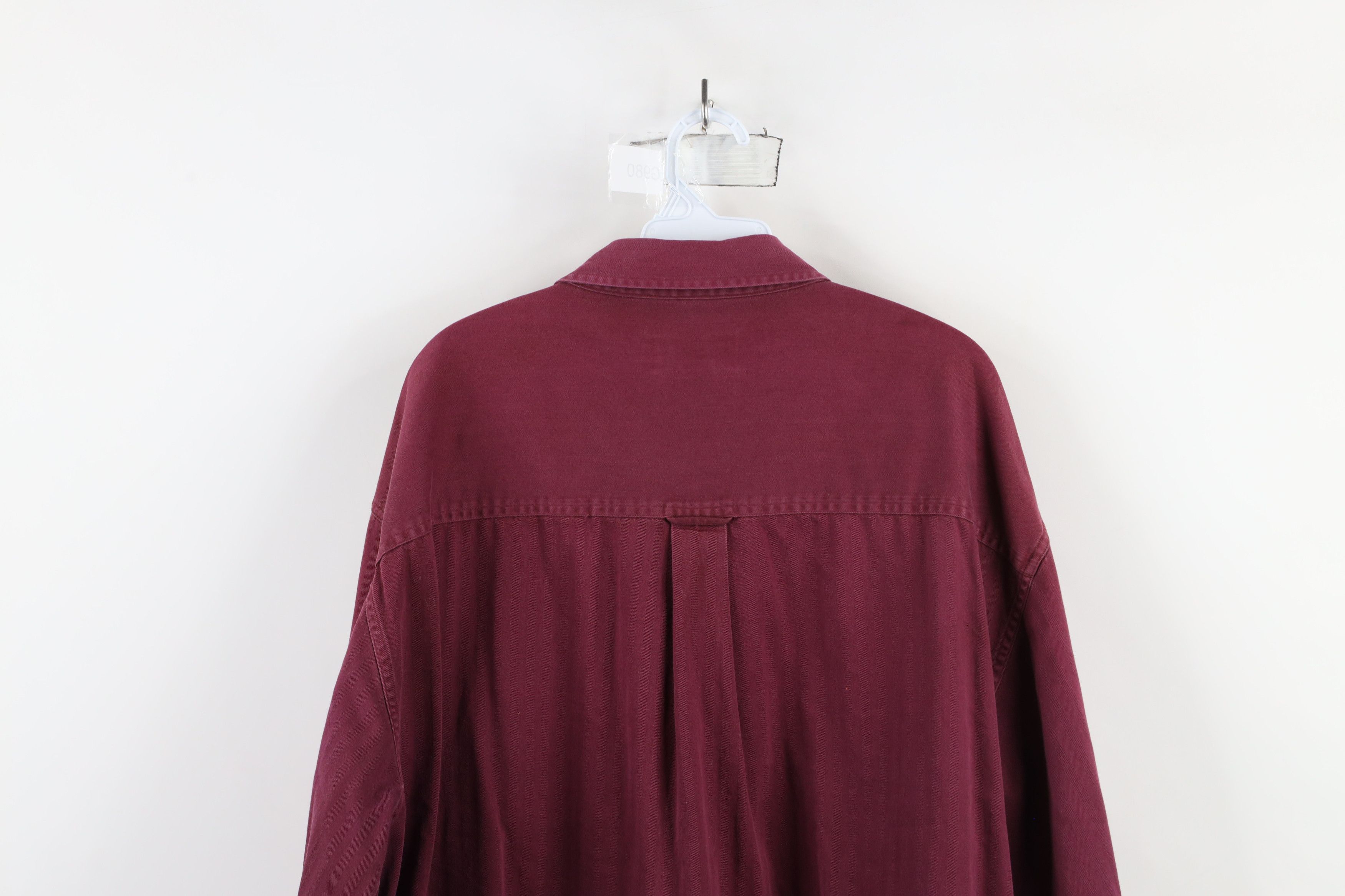 Ralph Lauren × Vintage Vtg 90s Chaps Ralph Lauren Herringbone Button Down Shirt Size US XXL / EU 58 / 5 - 14 Thumbnail