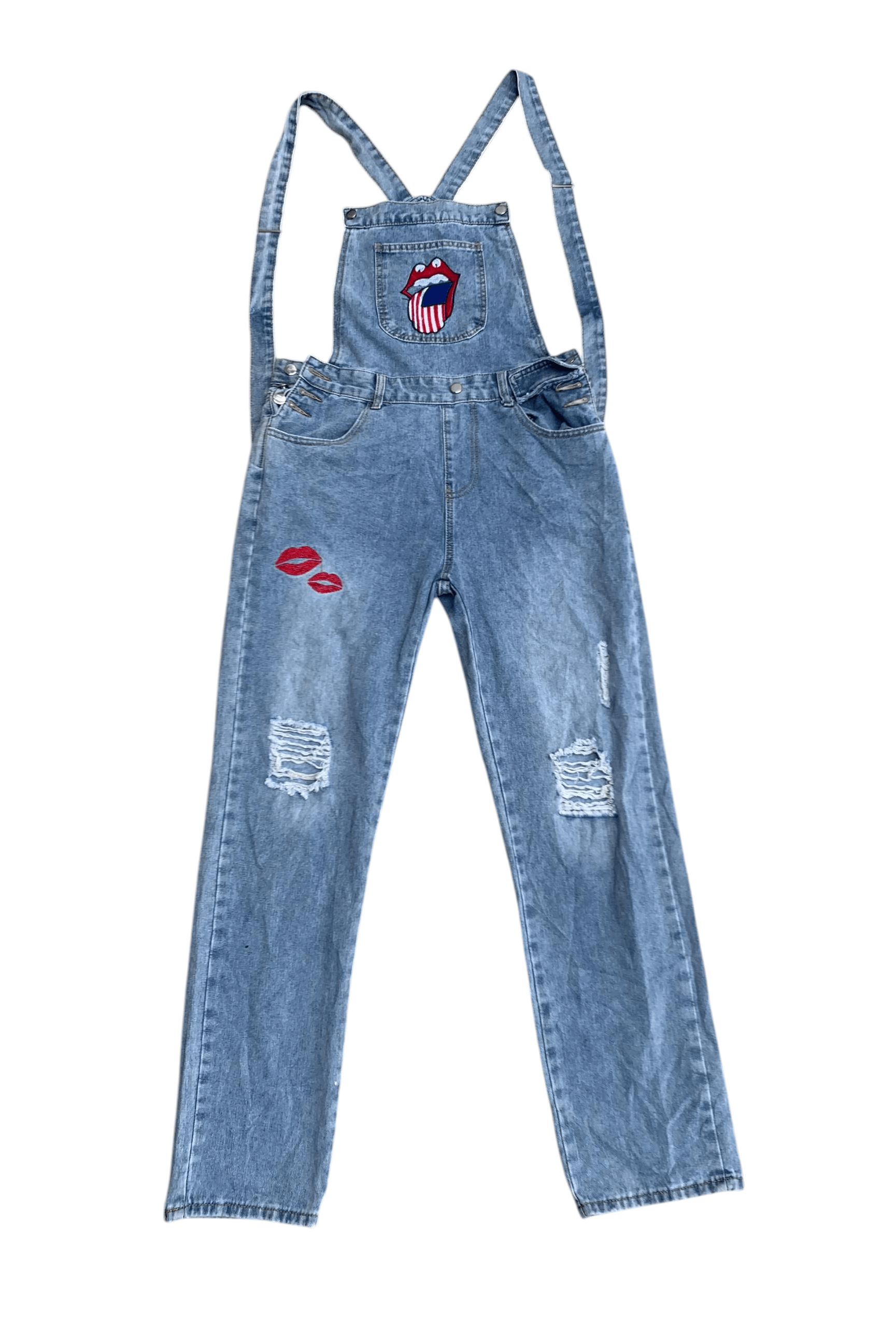 Japanese Brand The Rolling Stones Overalls Jeans Size US 32 / EU 48 - 1 Thumbnail