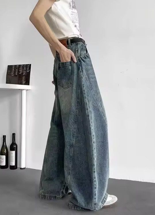 Japanese Brand × Leather Streetwear Baggy Jeans Size US 30 / EU 46 - 2 Thumbnail