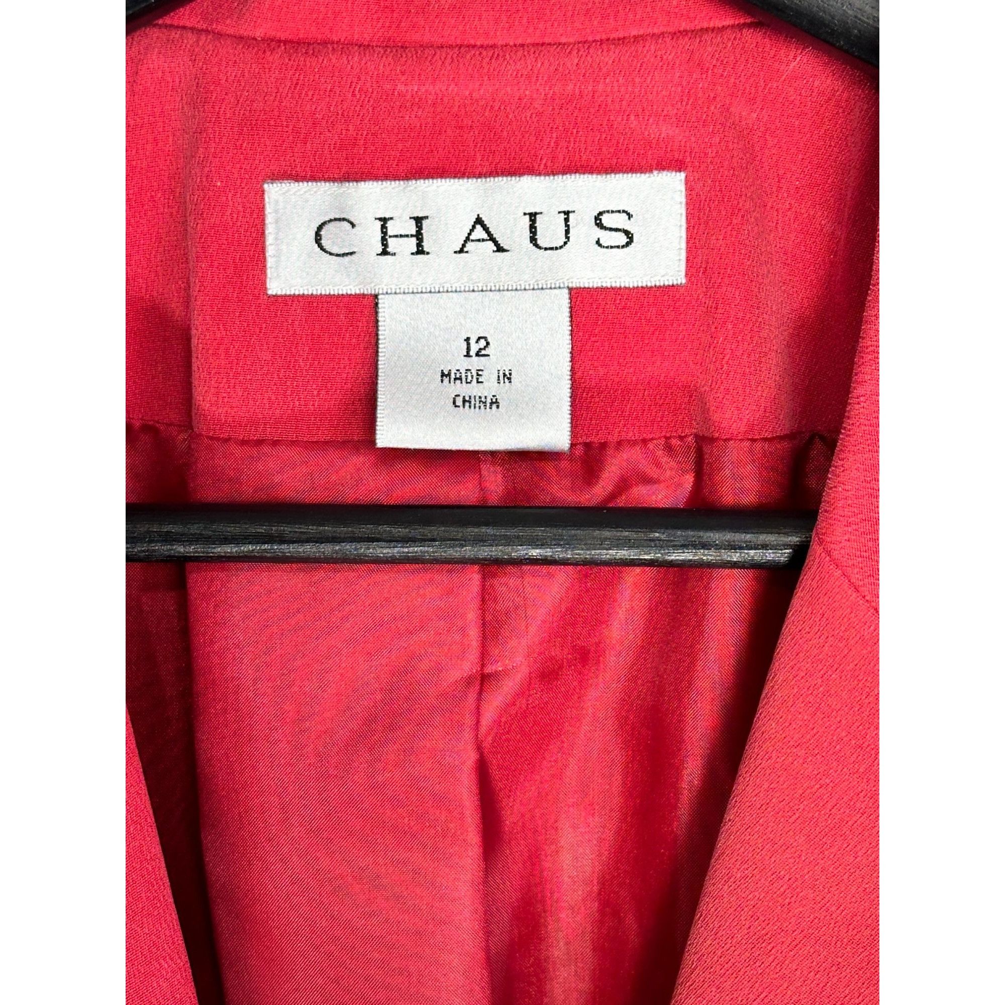 Vintage Chaus Pink Silk Blazer Size 12 Single-Button Closure Long Sl Size XL / US 12-14 / IT 48-50 - 4 Thumbnail