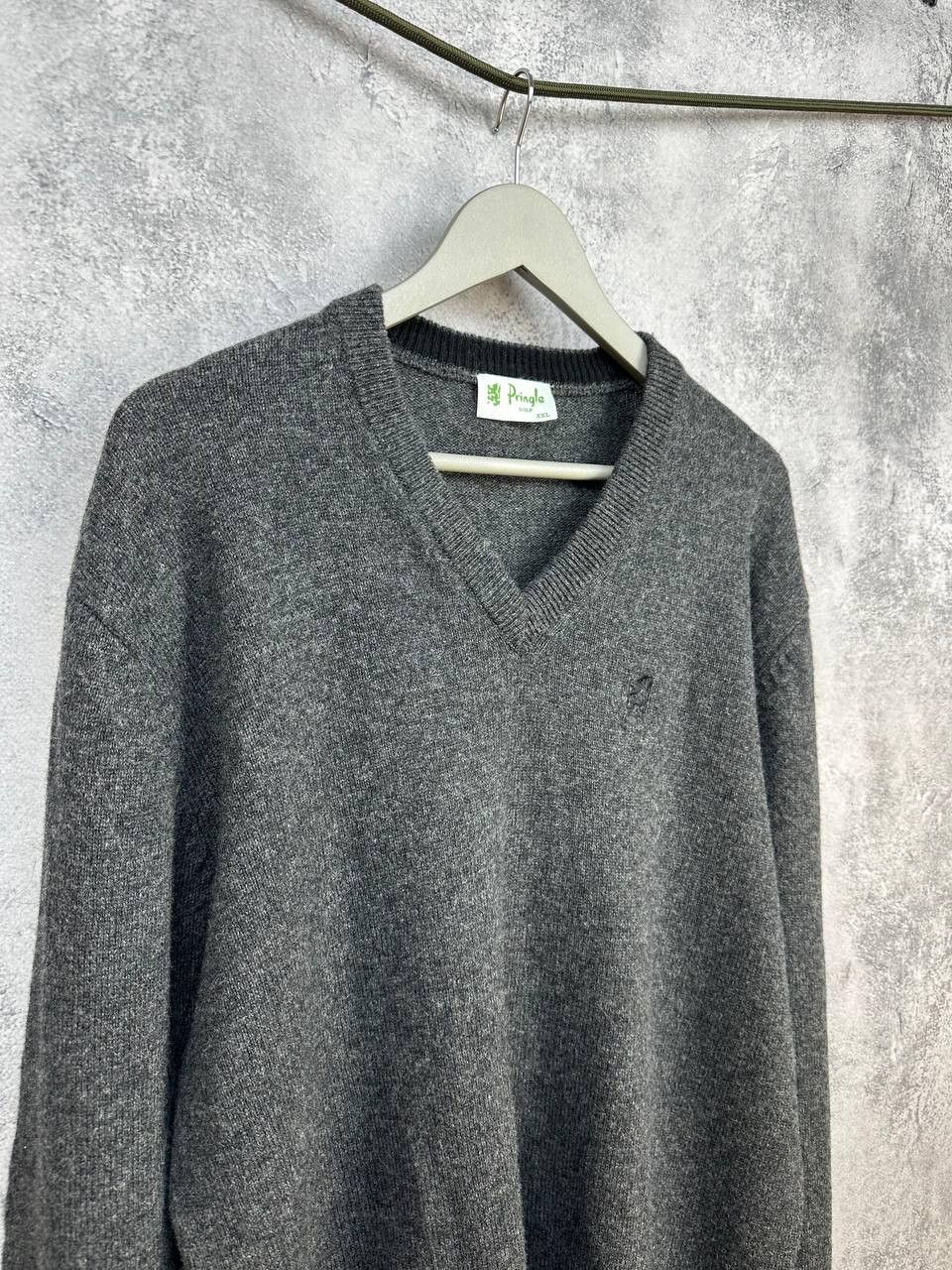 Pringle Of Scotland Pringle of Scotland GOLF Glebe Pure New Wool Sweater Dark Size US XXL / EU 58 / 5 - 3 Thumbnail