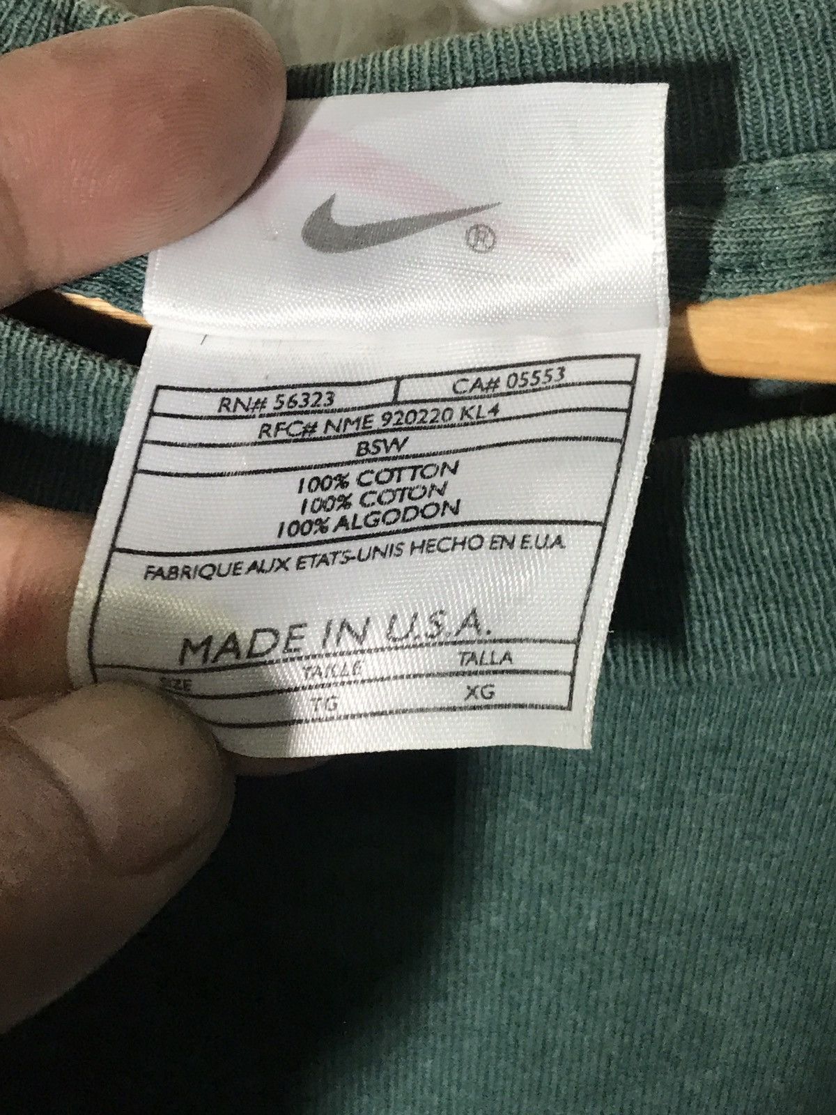 Nike × Vintage Vintage Nike centre logo Size US XXL / EU 58 / 5 - 5 Thumbnail