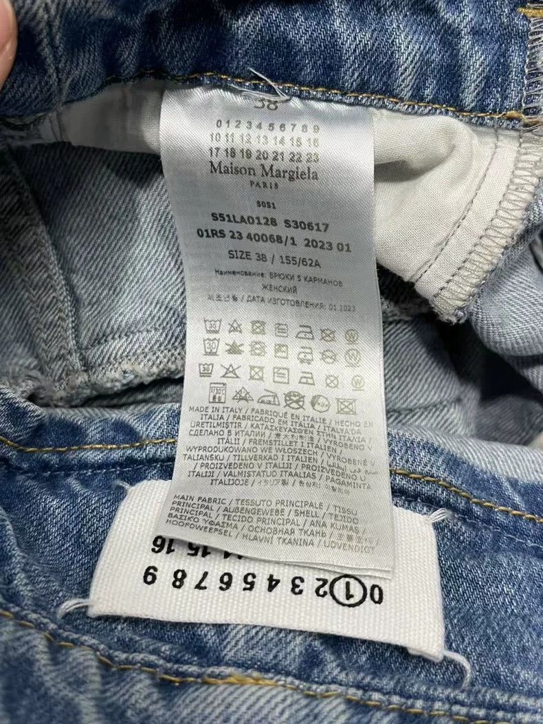 Maison Margiela Maison Margiela Deconstructed Denim WideLeg Pants-2506 Size US 38 / EU 54 - 6 Thumbnail