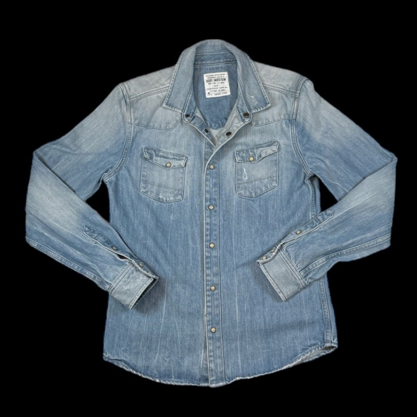 Allsaints All Saints Denim Shirt in Blue | Size M Size US M / EU 48-50 / 2 - 1 Thumbnail