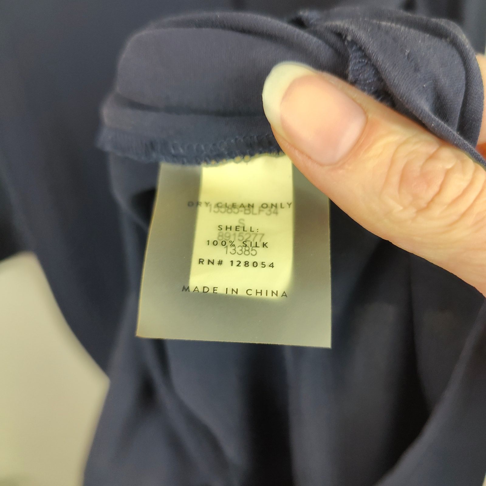 Other Ayr The Silk Trench Dress Womens Small Navy Blue Minimalist Size S / US 4 / IT 40 - 7 Thumbnail
